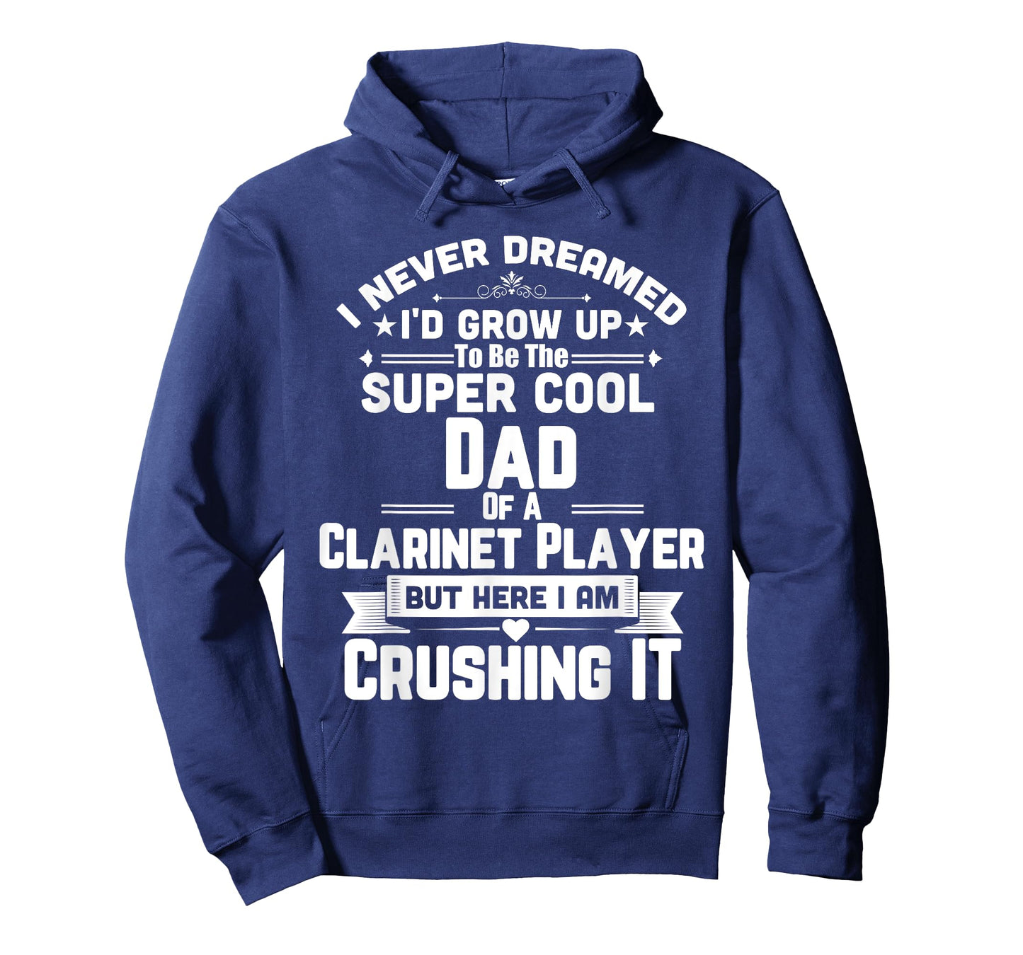 Super Cool Dad Of A Clarinet Player T-Shirt Marching Band T-Shirt