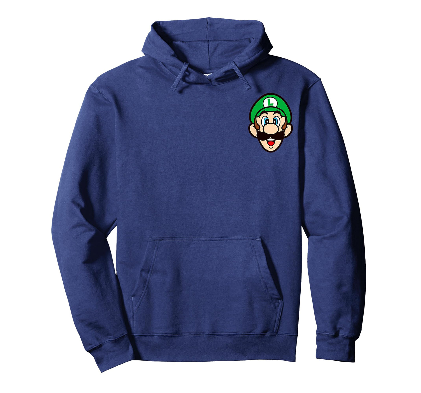 Super Mario Bros Luigi Left Chest Portrait T-Shirt