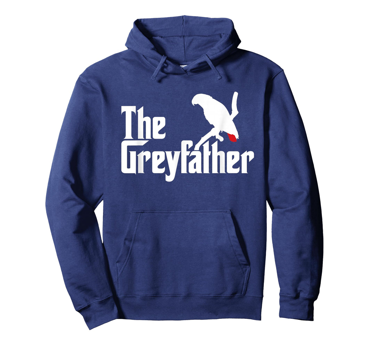 The Greyfather Funny African Grey Parrot Lovers Bird's Dad T-Shirt