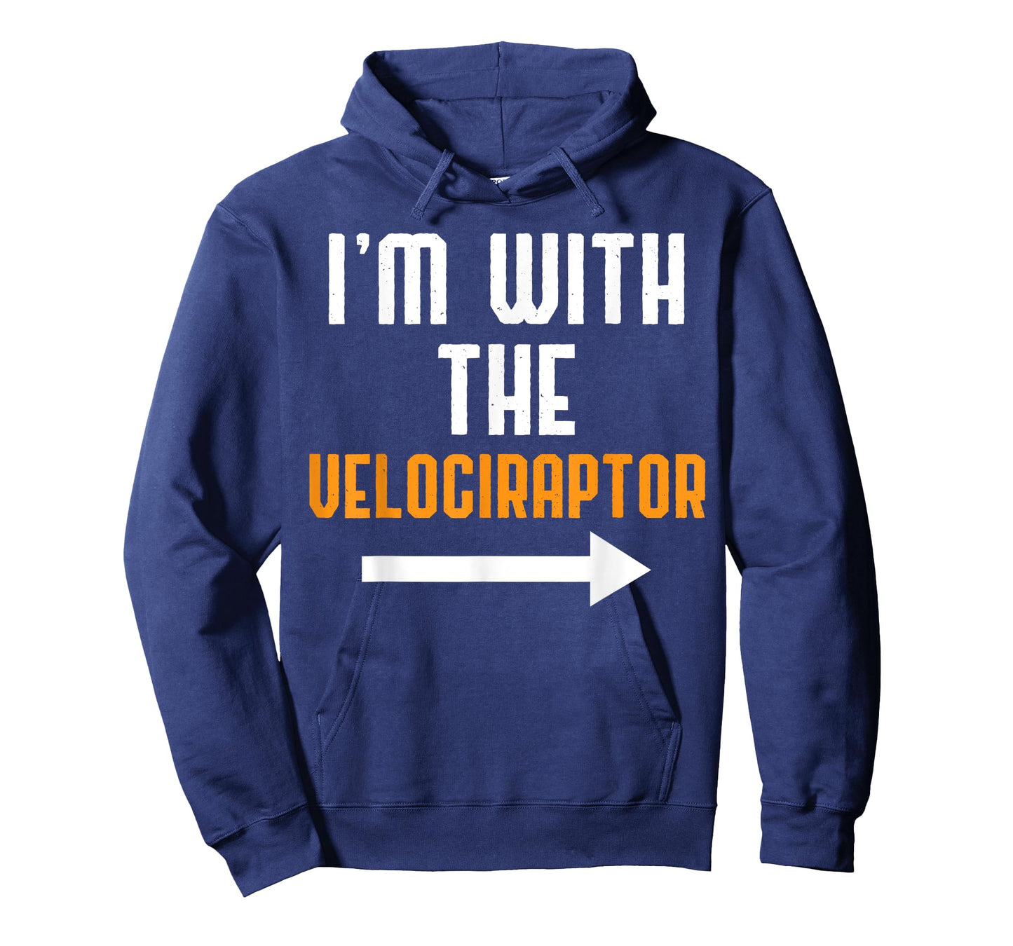 I'm With The Velociraptor Costume Funny Halloween Couple T-Shirt