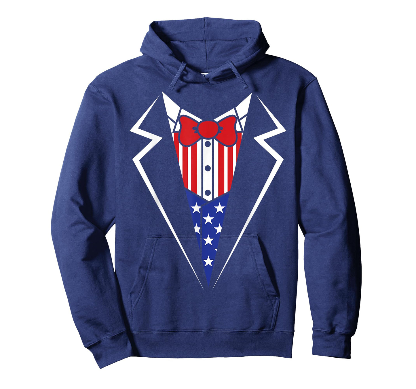 American Flag Tuxedo Bow Tie 4th of July USA Merica Gift T-Shirt