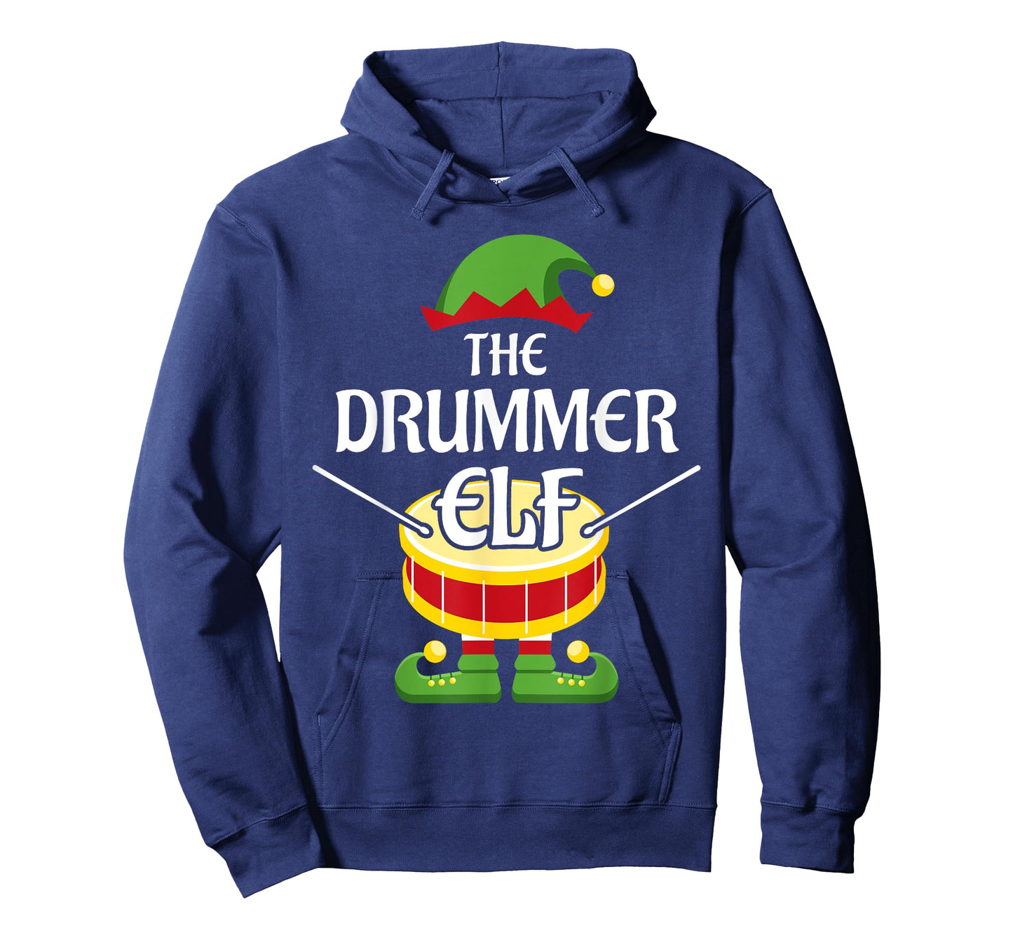 Drummer Elf Family Matching Group Christmas Drum T-Shirt