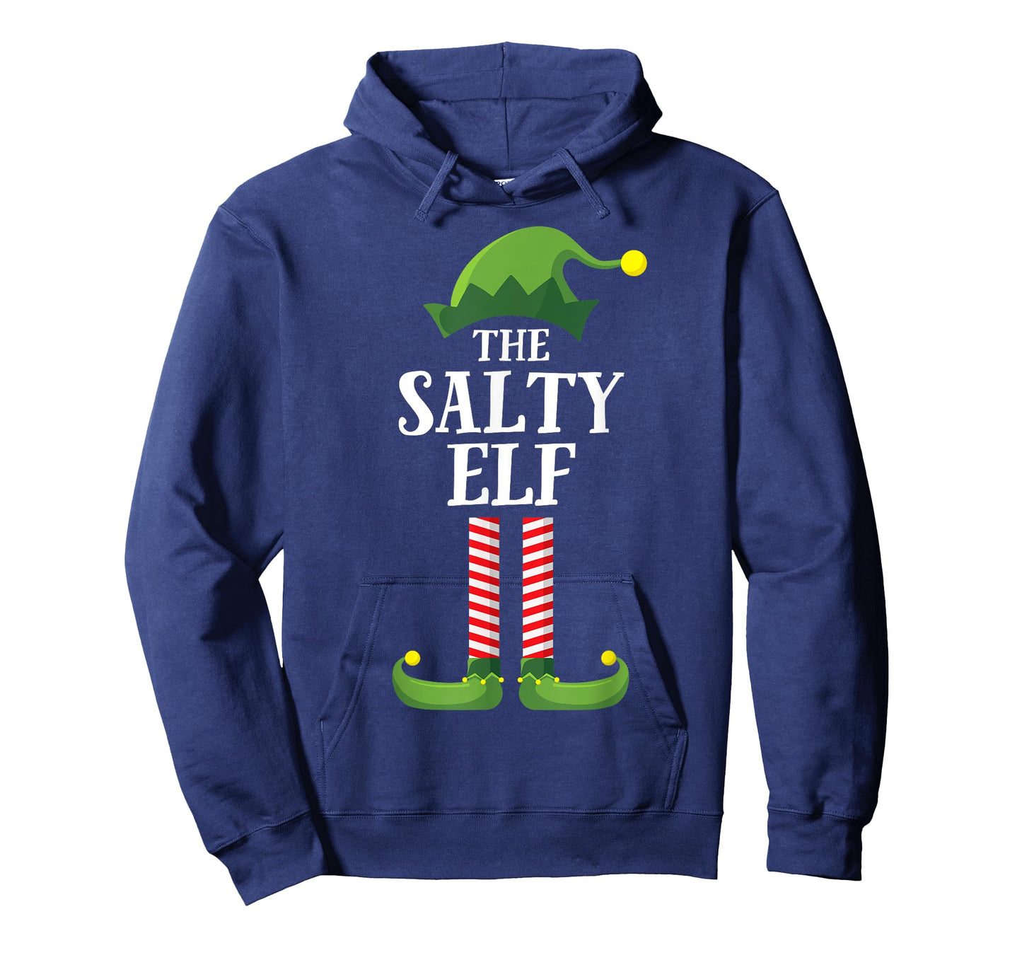 Salty Elf Matching Family Group Christmas Party Funny Elf T-Shirt