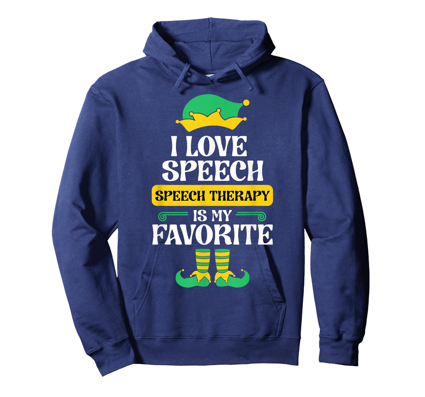 Speech Therapy Elf Christmas School Therapist SLP Language T-Shirt