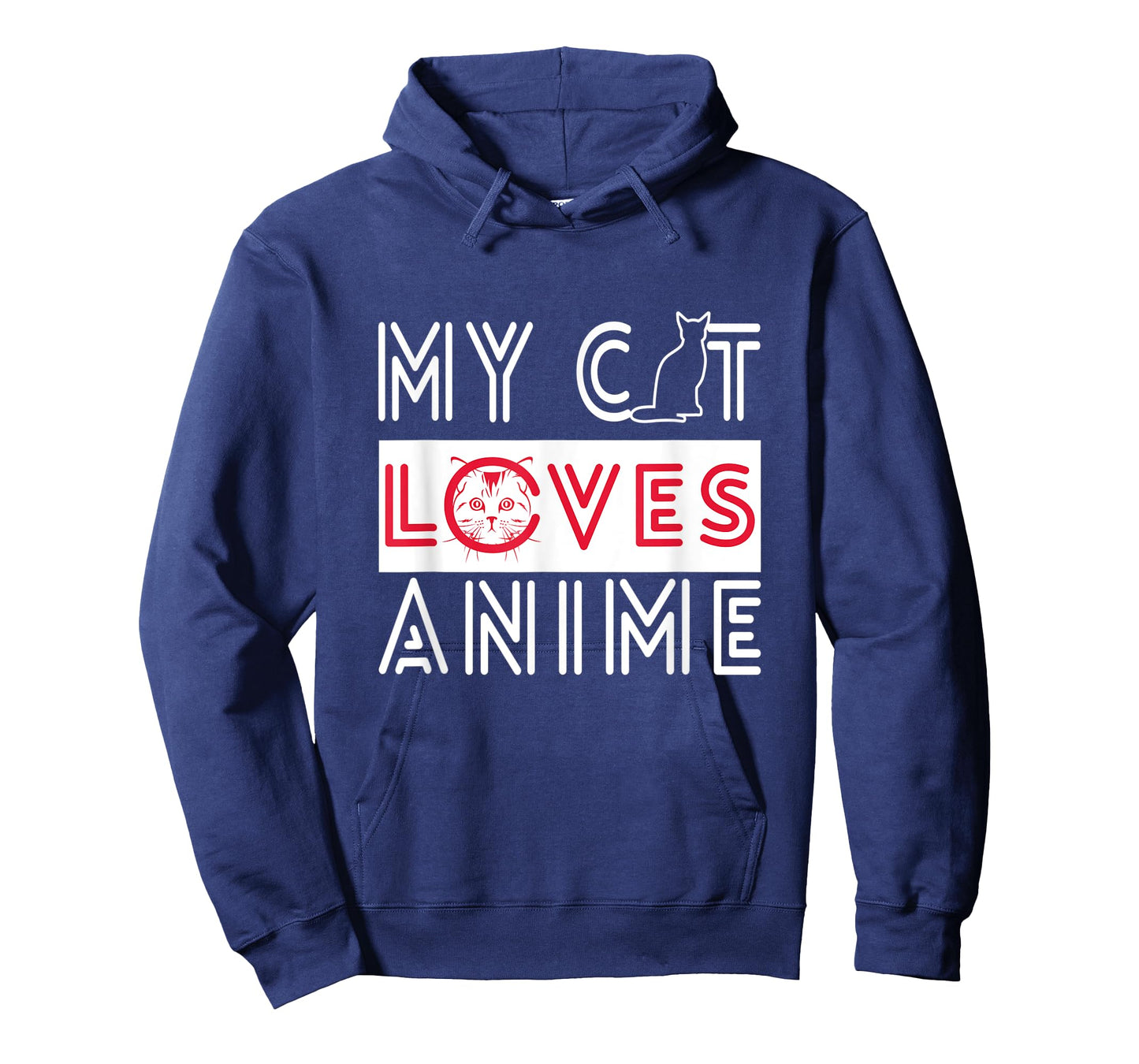 My Cat Loves Anime - Cats love Watching TV T-Shirt for Men Women Kids