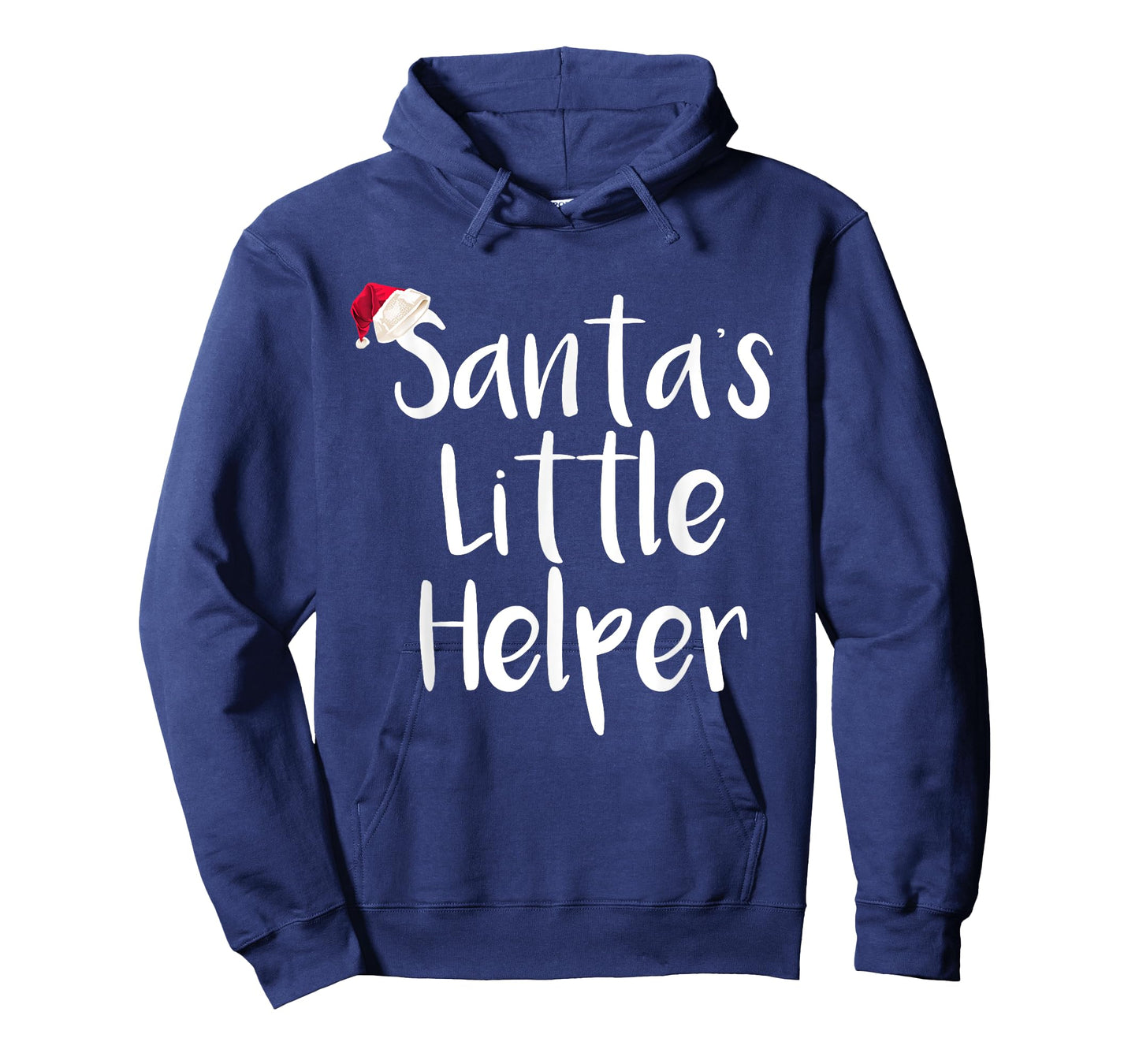 Kids Christmas Santa's Little Helper Shirt Santa Hat Tee T-Shirt