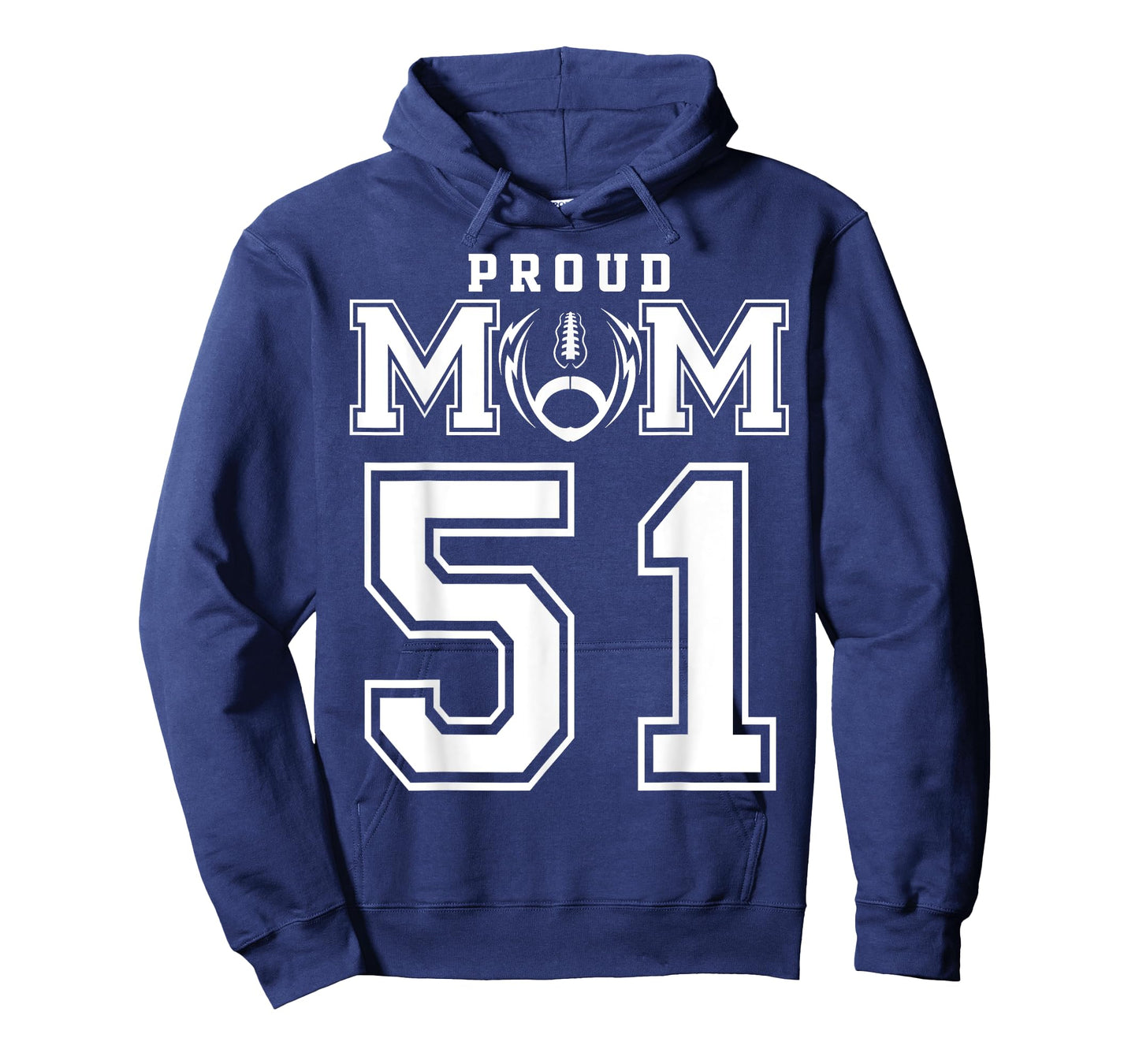 Custom Proud Football Mom Number 51 Personalized For Women T-Shirt