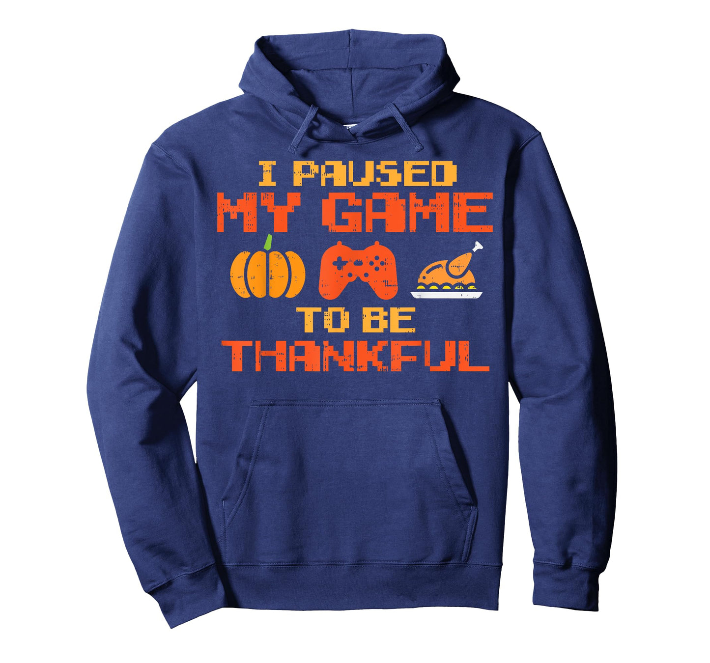 Paused My Game Thankful Video Gamer Boys Thanksgiving Men T-Shirt
