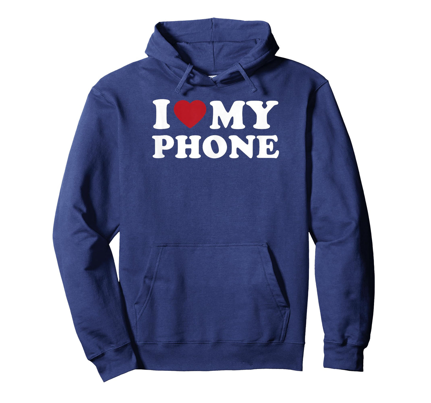 I Love My Phone Retro Heart Text Design T-Shirt