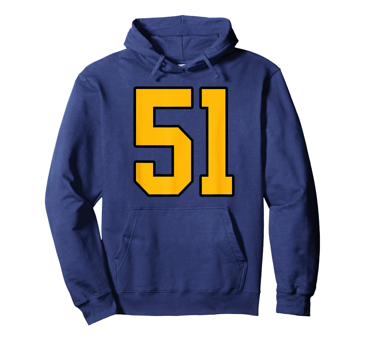 Gold and Black Sports Number 51 Jersey Uniform Player T-Shirt