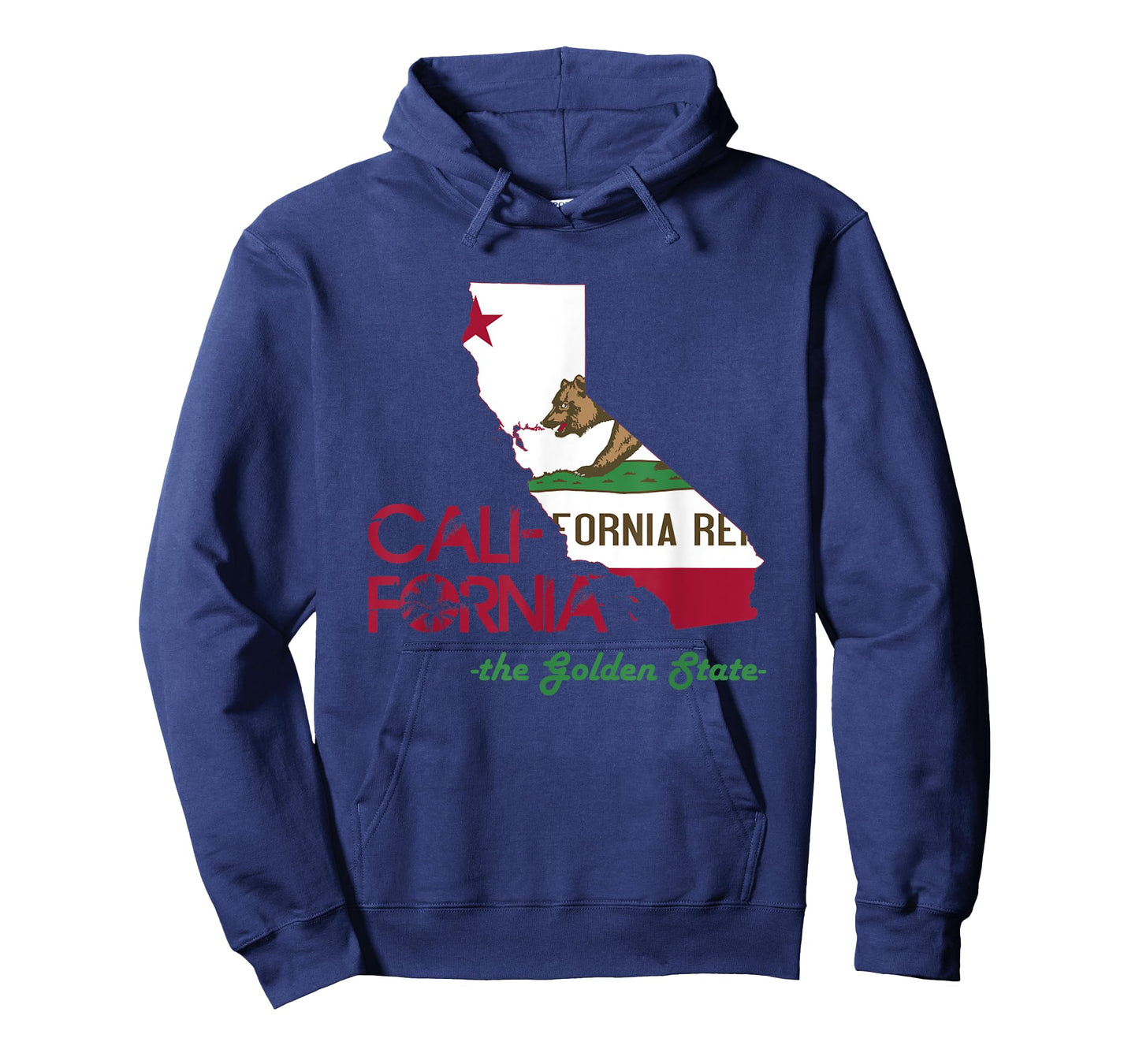 California State Flag Map T Shirt The Golden State T-Shirt