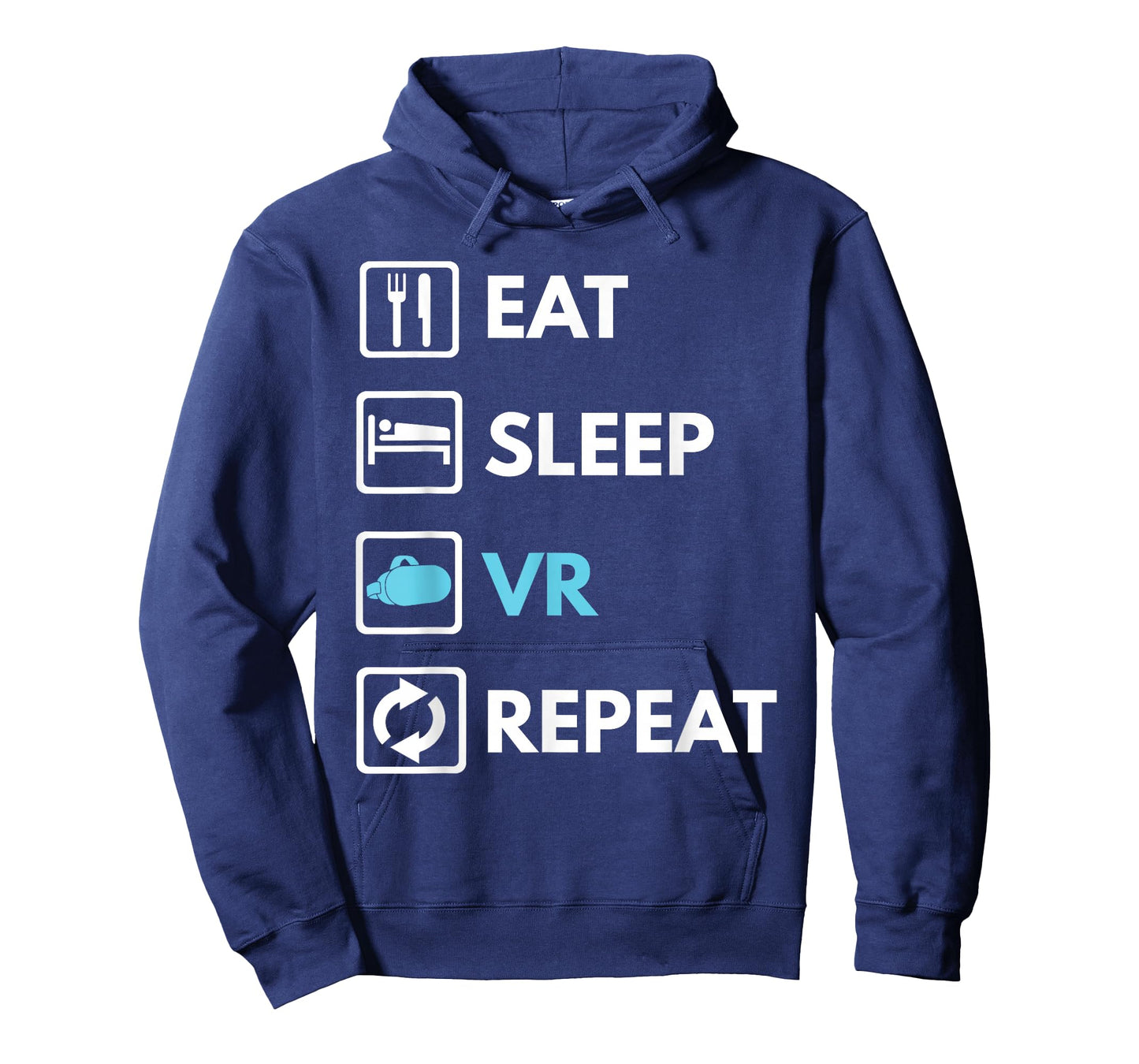 Eat Sleep VR Repeat Funny VR Gamer Boy VR Athlete T-Shirt