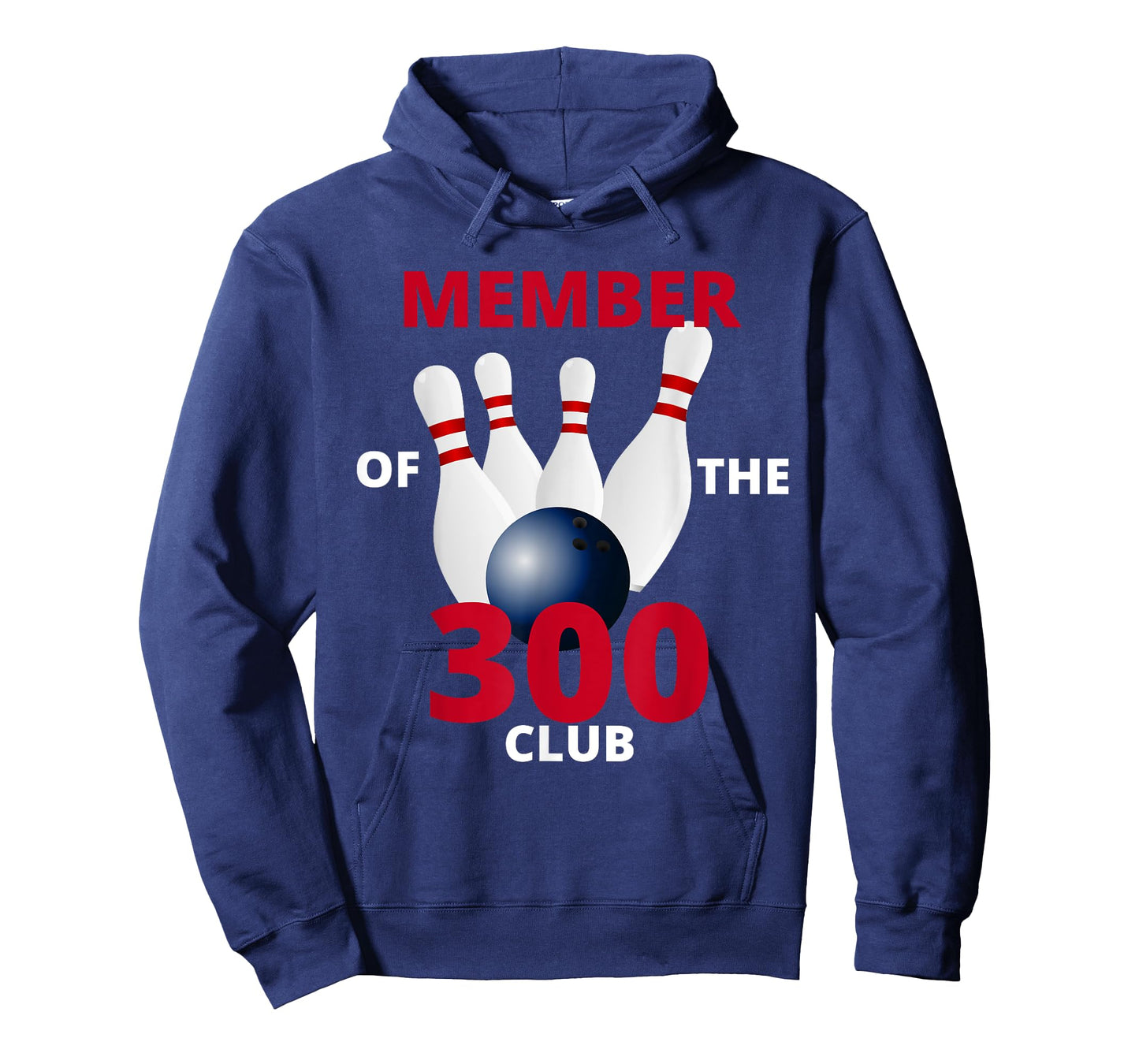Member Of The 300 Club Bowling Ball Strike Pin T-Shirt