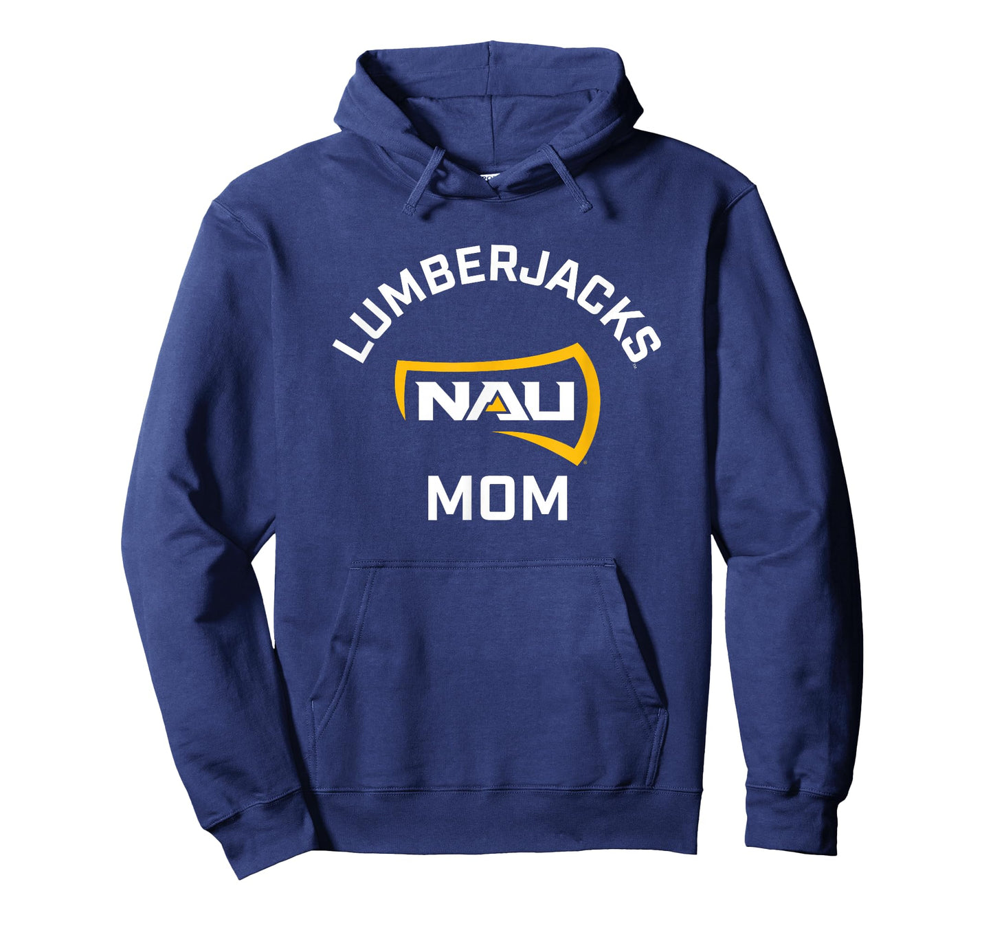 Campus Lab NAU Lumberjacks Arched Mom Unisex Blue Cotton T-Shirt, Small