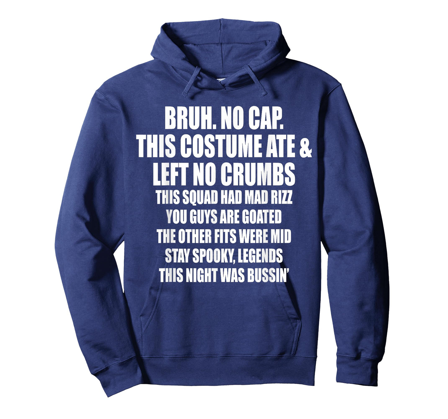 Bruh No Cap Funny Halloween Pumpkin Costume T-Shirt