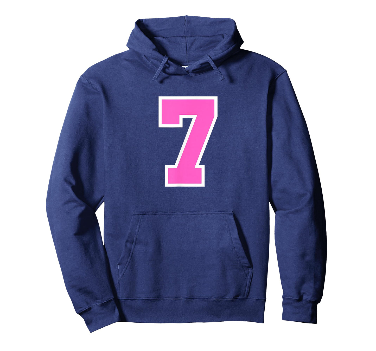 Pink Sports Team Number #7 T-Shirt