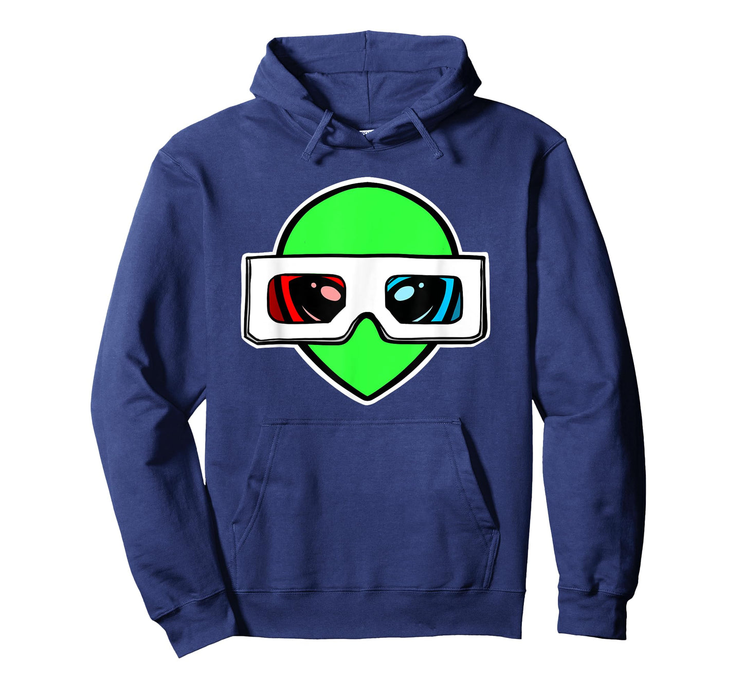 Green Alien with 3D Glasses T-Shirt