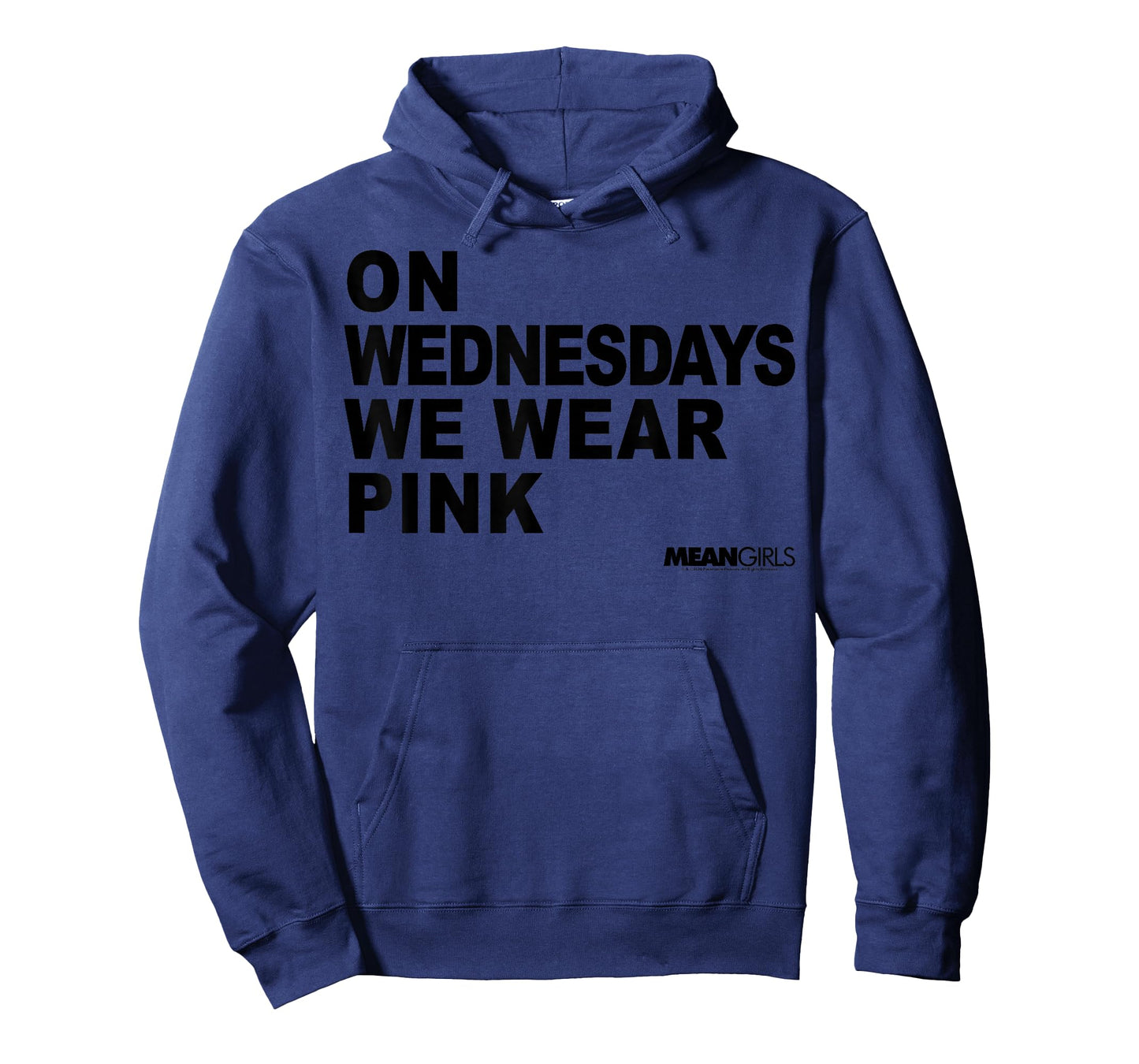 Mean Girls On Wednesdays We Wear Pink Stacked Text T-Shirt