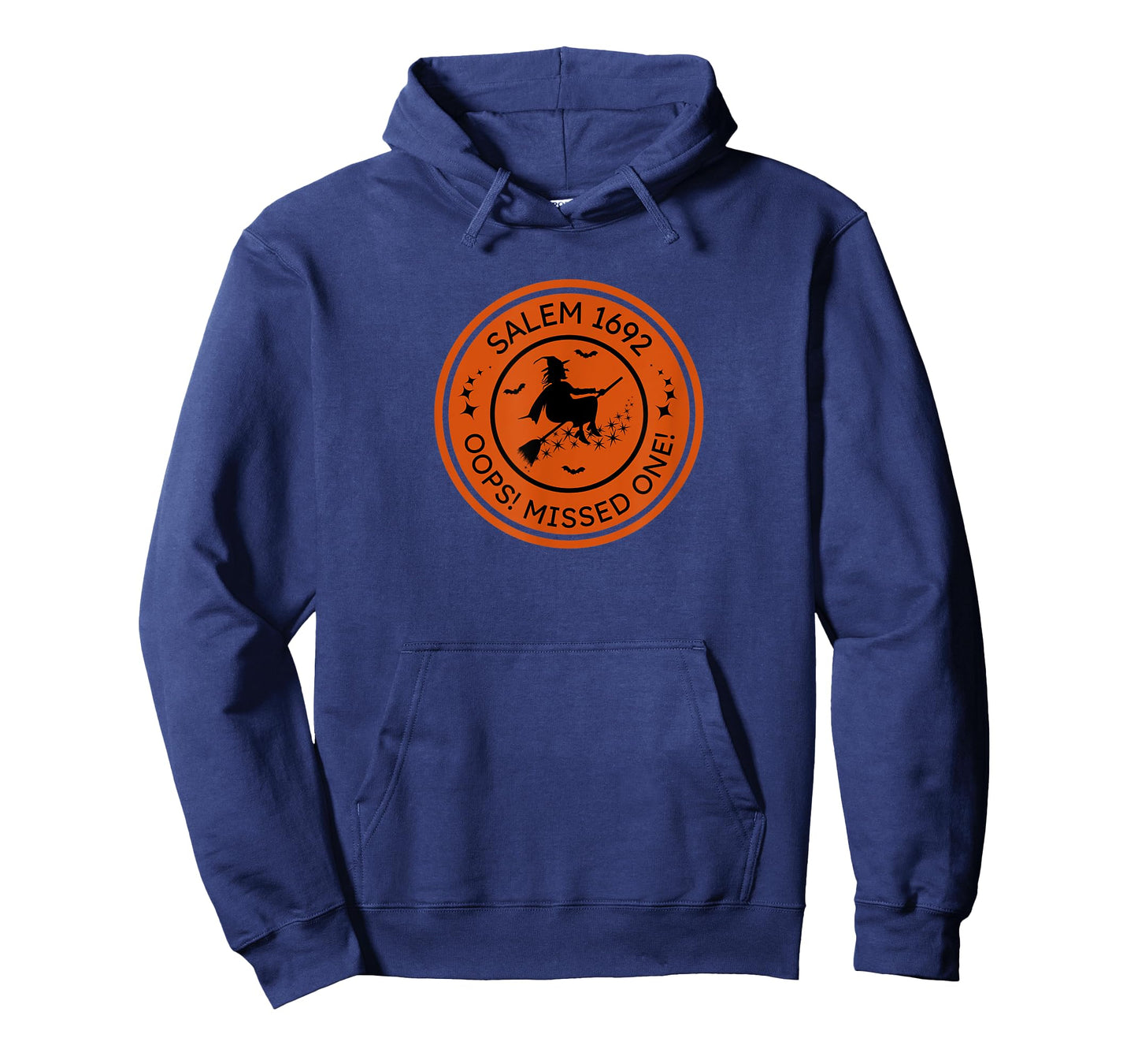 Salem Witch Hat Broom Oops Missed One Halloween Joke Gift T-Shirt