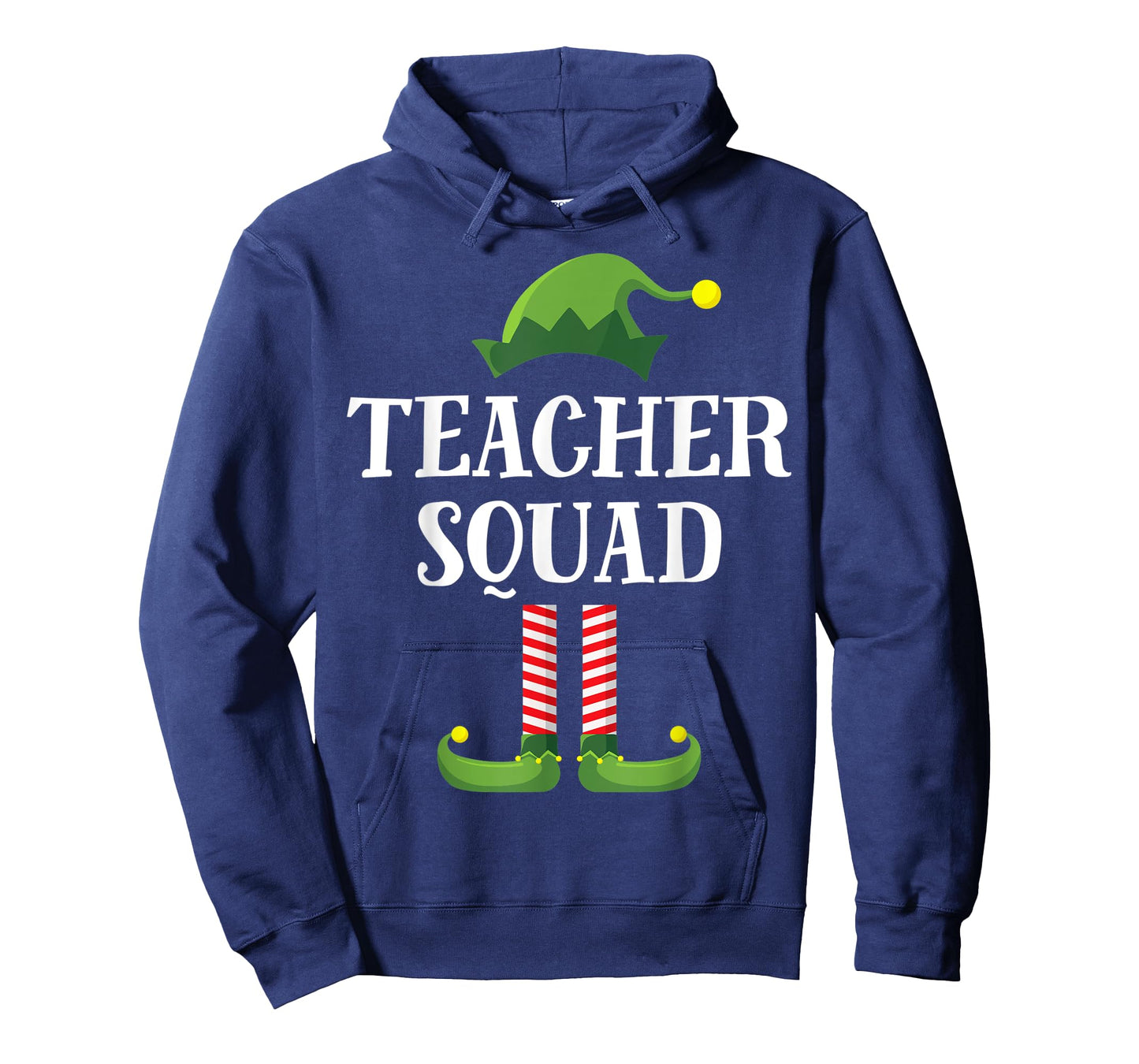 Teacher Squad Elf Matching Group Christmas School Party T-Shirt