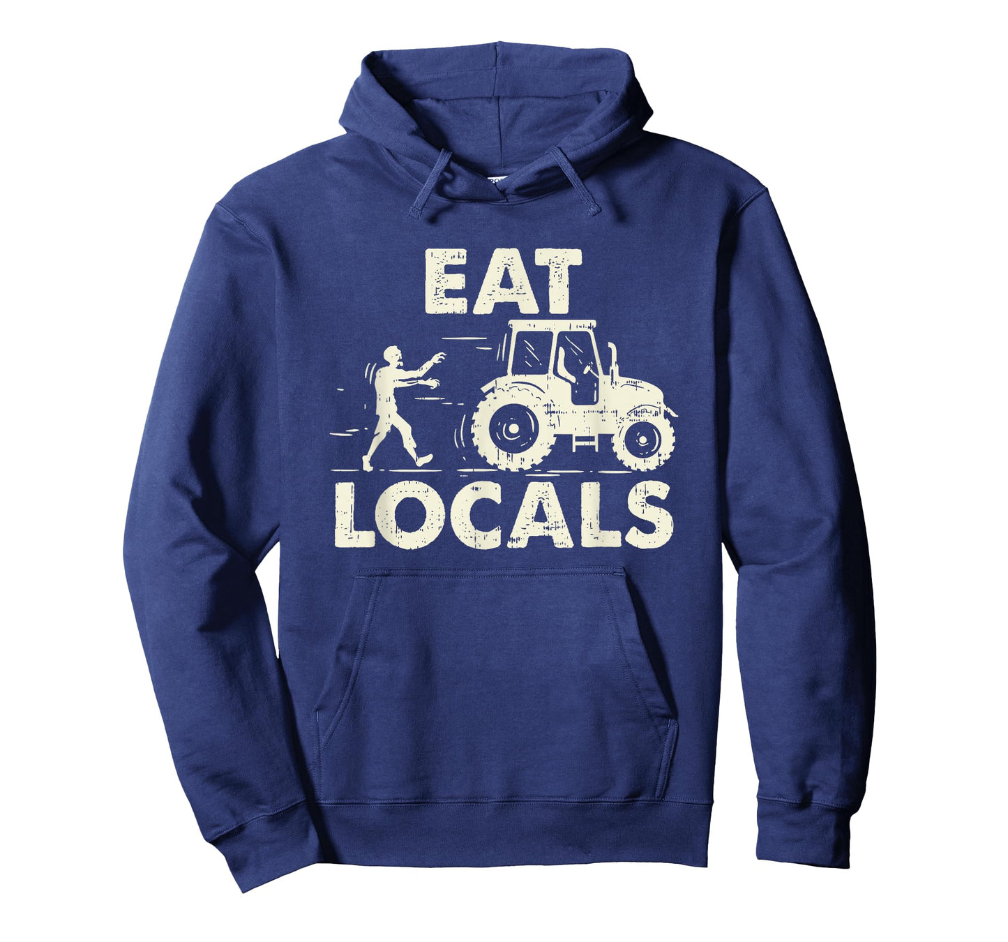 Eat locals - Funny Zombie Farmer Tractor Gift T-Shirt