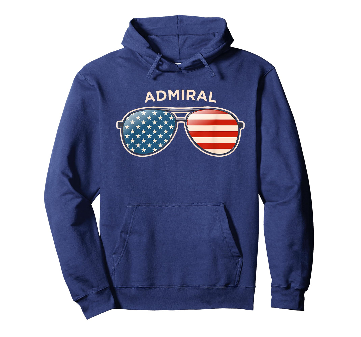 Admiral, TX Vintage US Flag Sunglasses T-Shirt