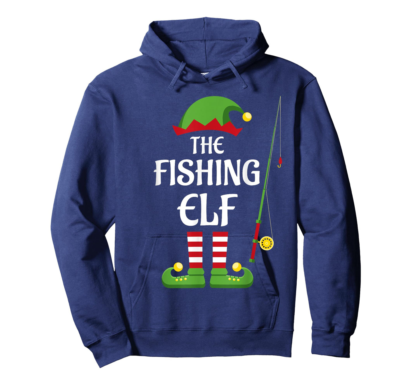 Fishing Elf Family Matching Group Christmas T-Shirt