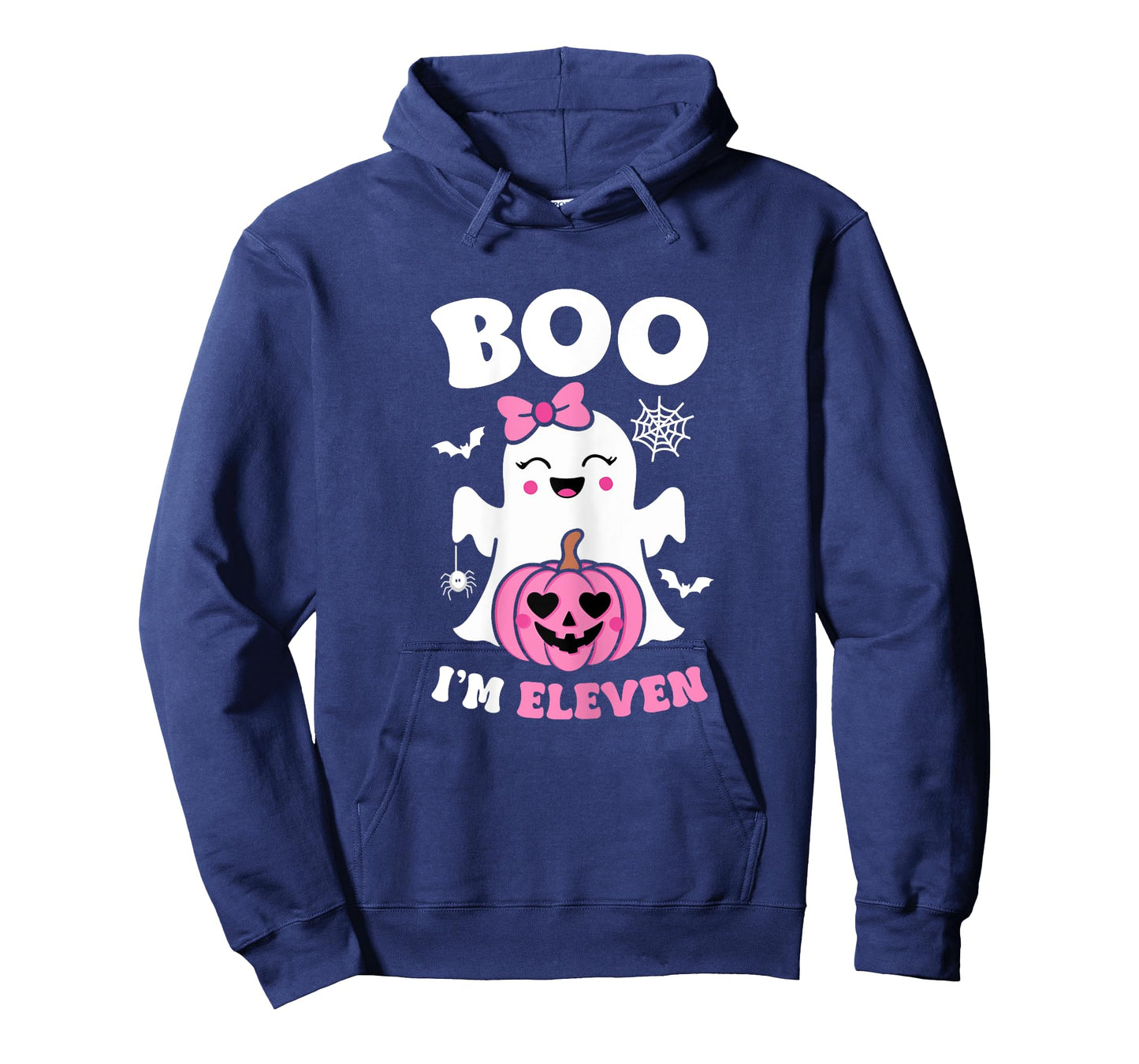 Ghost Boo Im Eleven Yrs 11th Birthday Girls Halloween Groovy T-Shirt