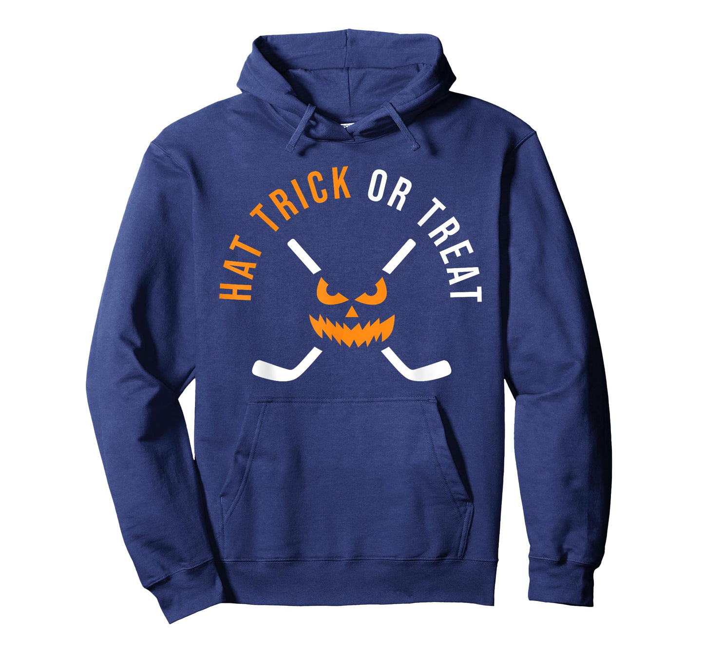Halloween Hockey Hat Trick Or Treat Ice Hockey Player T-Shirt