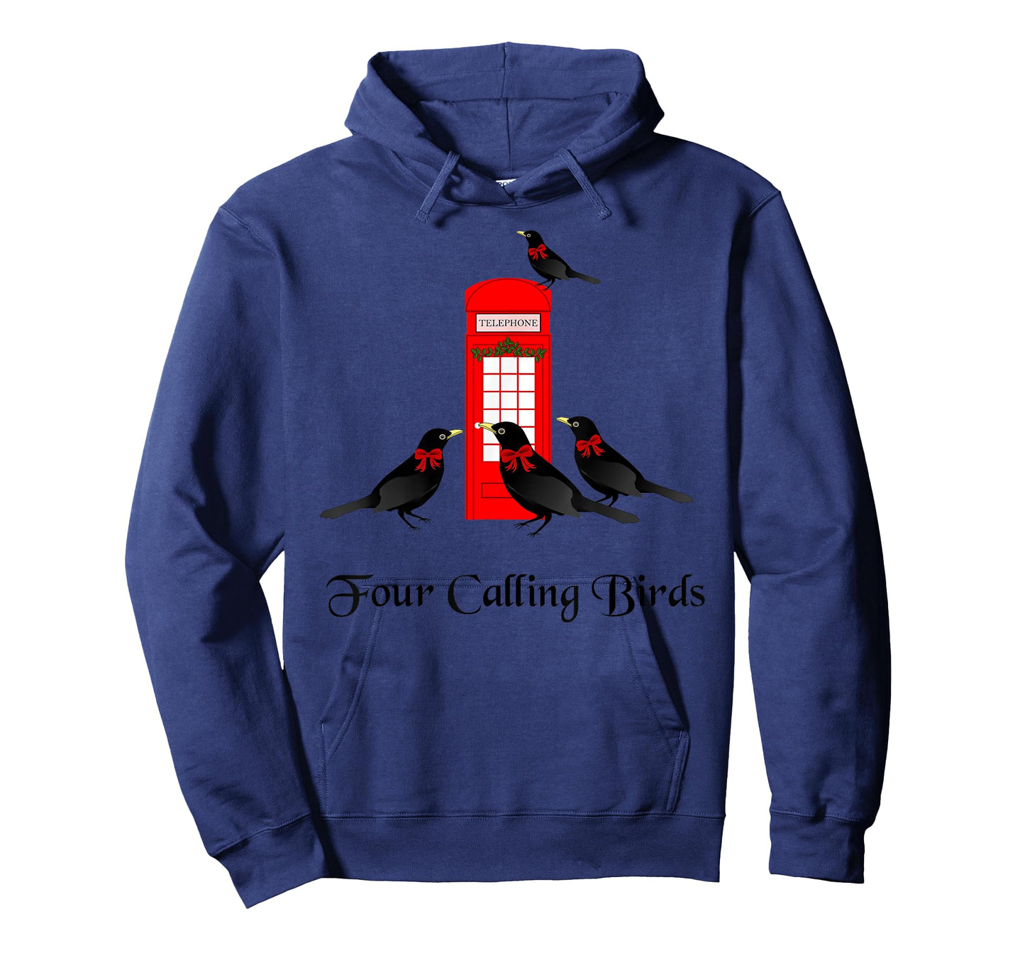 Funny Four Calling Birds Twelve Days of Christmas T-Shirt