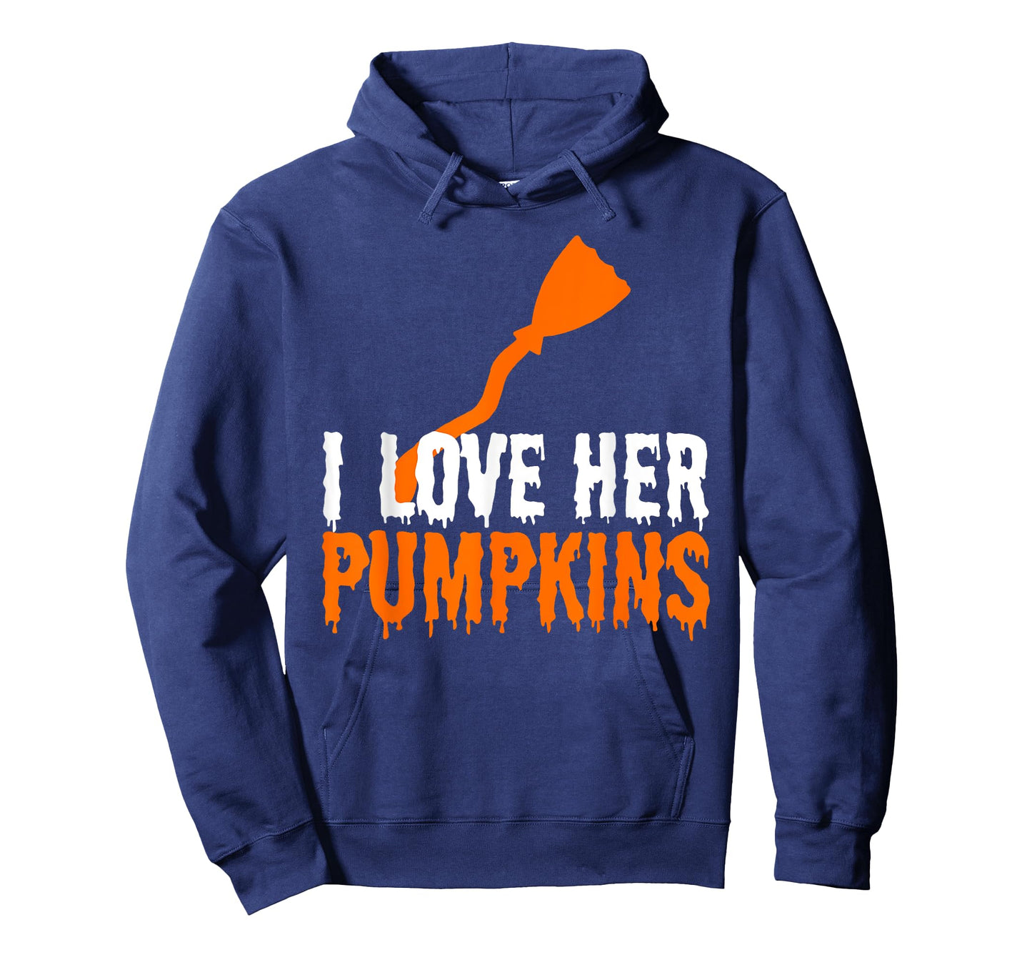 I Love His Broomstick I Love Her Pumpkins Halloween Couples T-Shirt