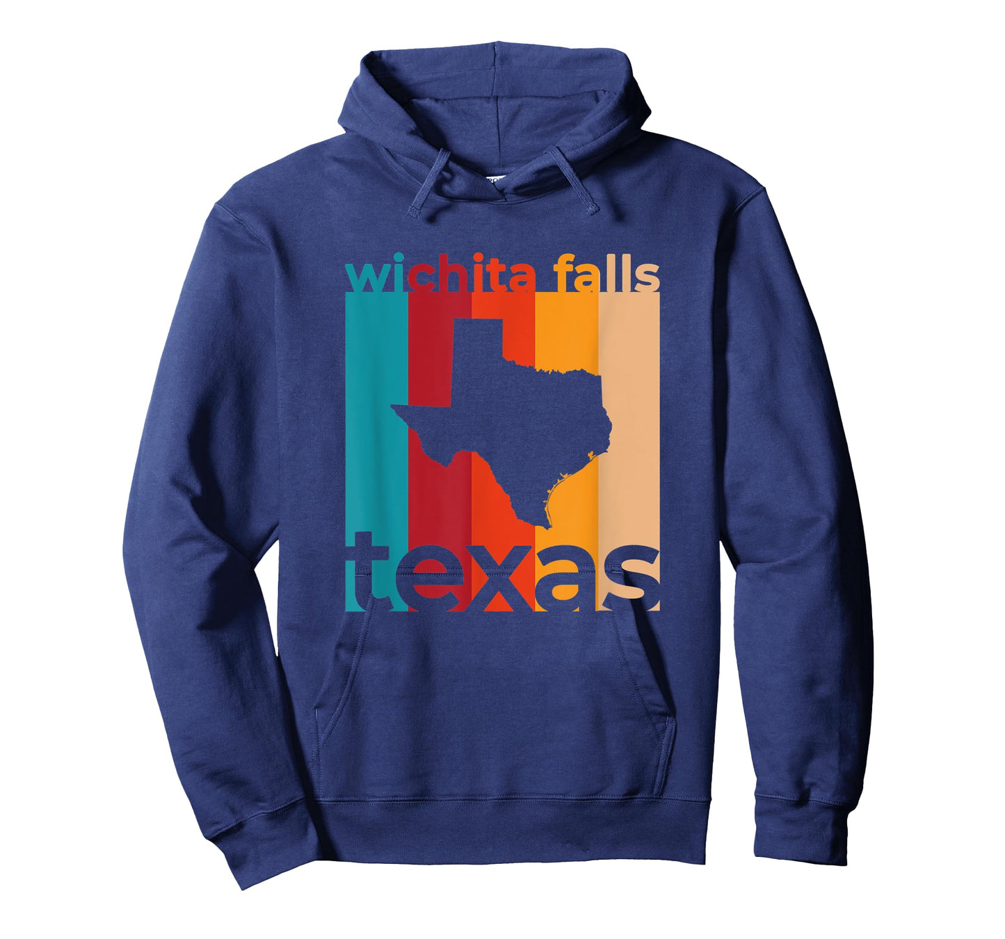 Wichita Falls Texas Vintage TX Retro Repeat Cutout T-Shirt