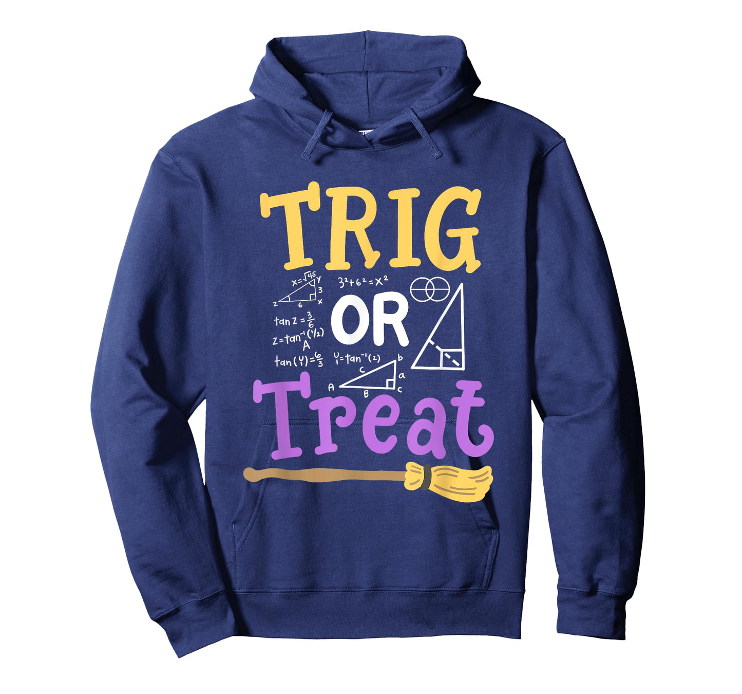 Halloween Math Teacher Trig Or Treat Student School College T-Shirt for Men Women Kids