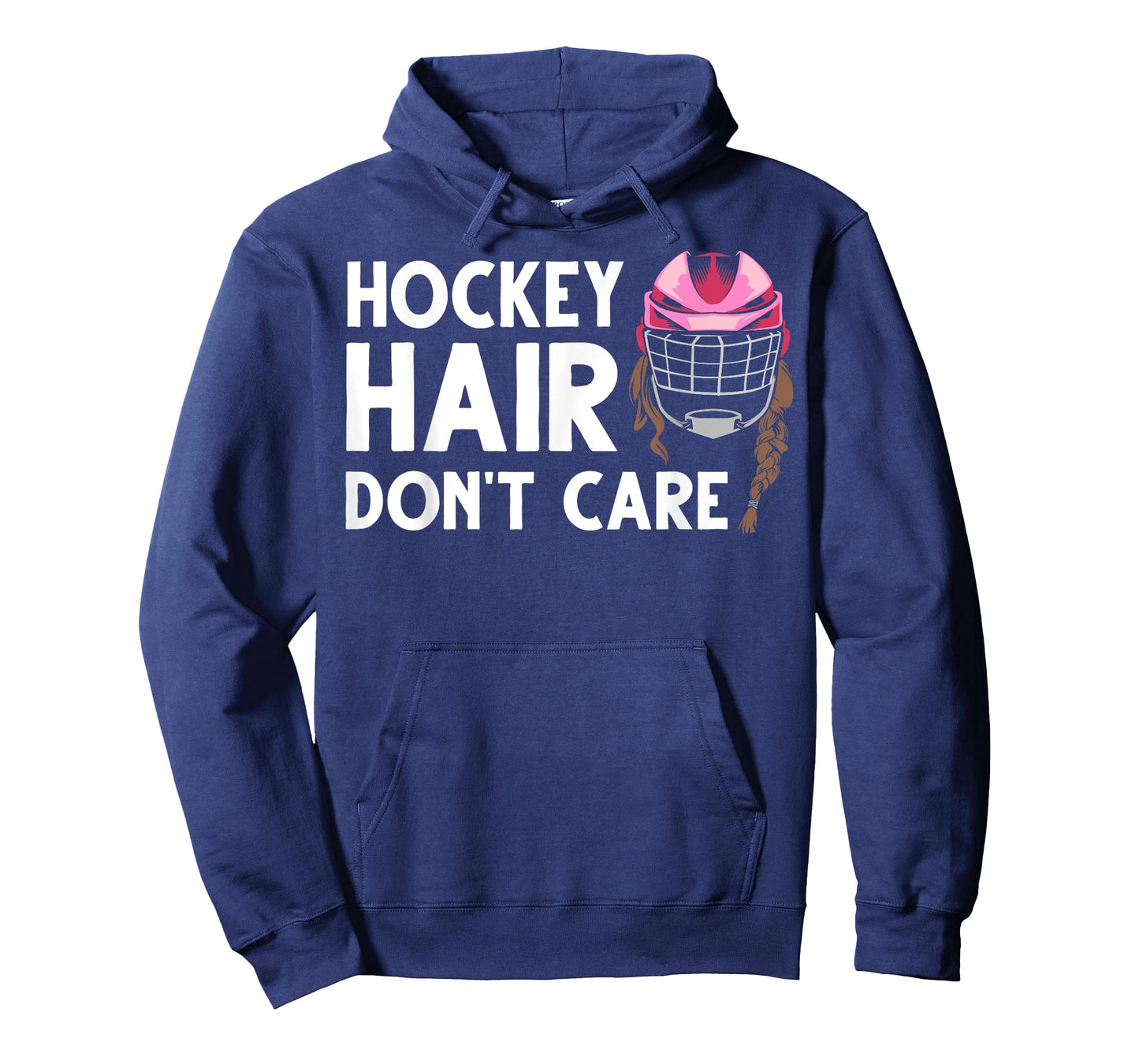 Funny Ice Hockey For Women Girls Field Hockey Helmet Hair T-Shirt