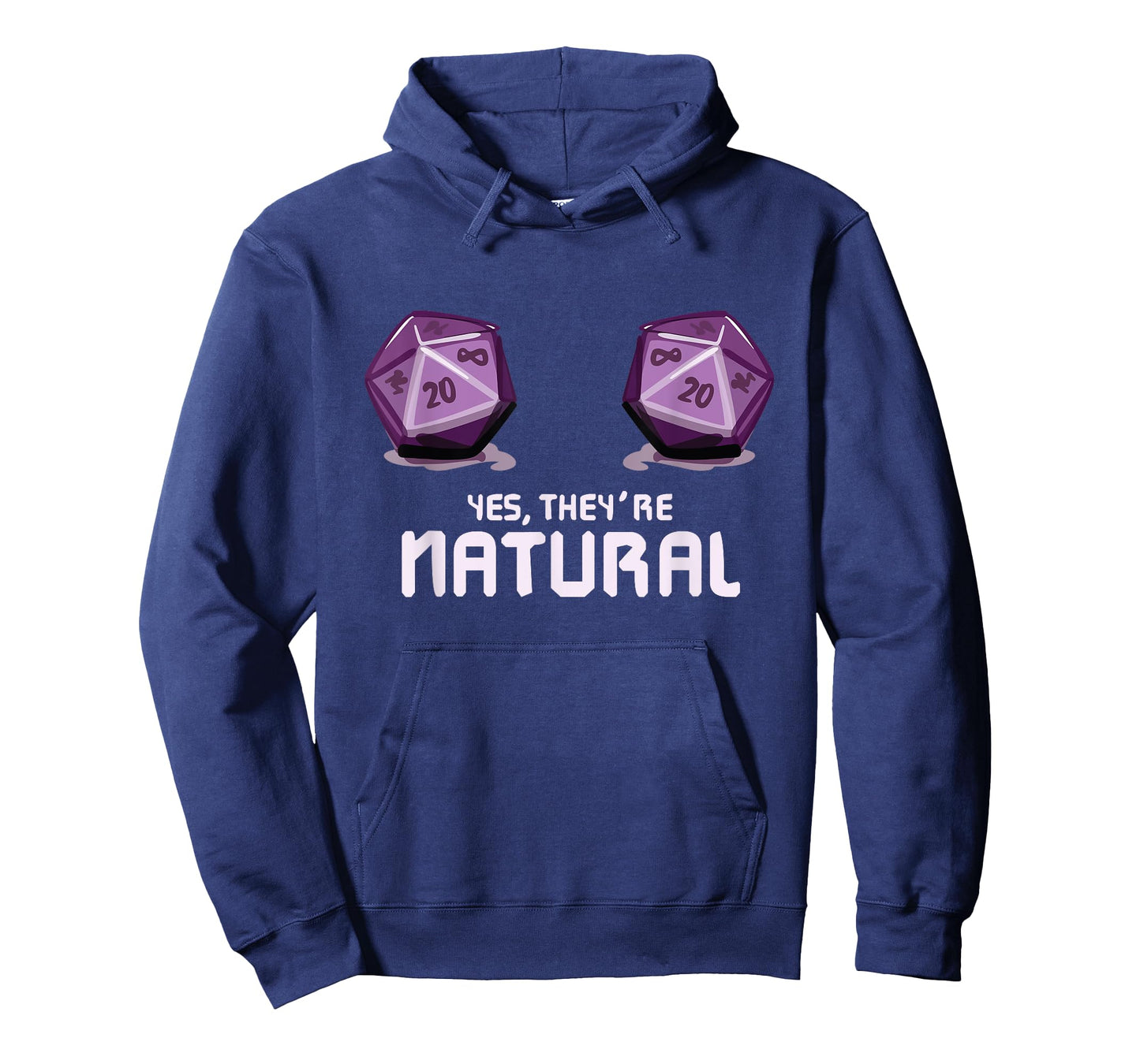 Yes They're Natural Dungeon Gamer Dice Board Dragon Player T-Shirt