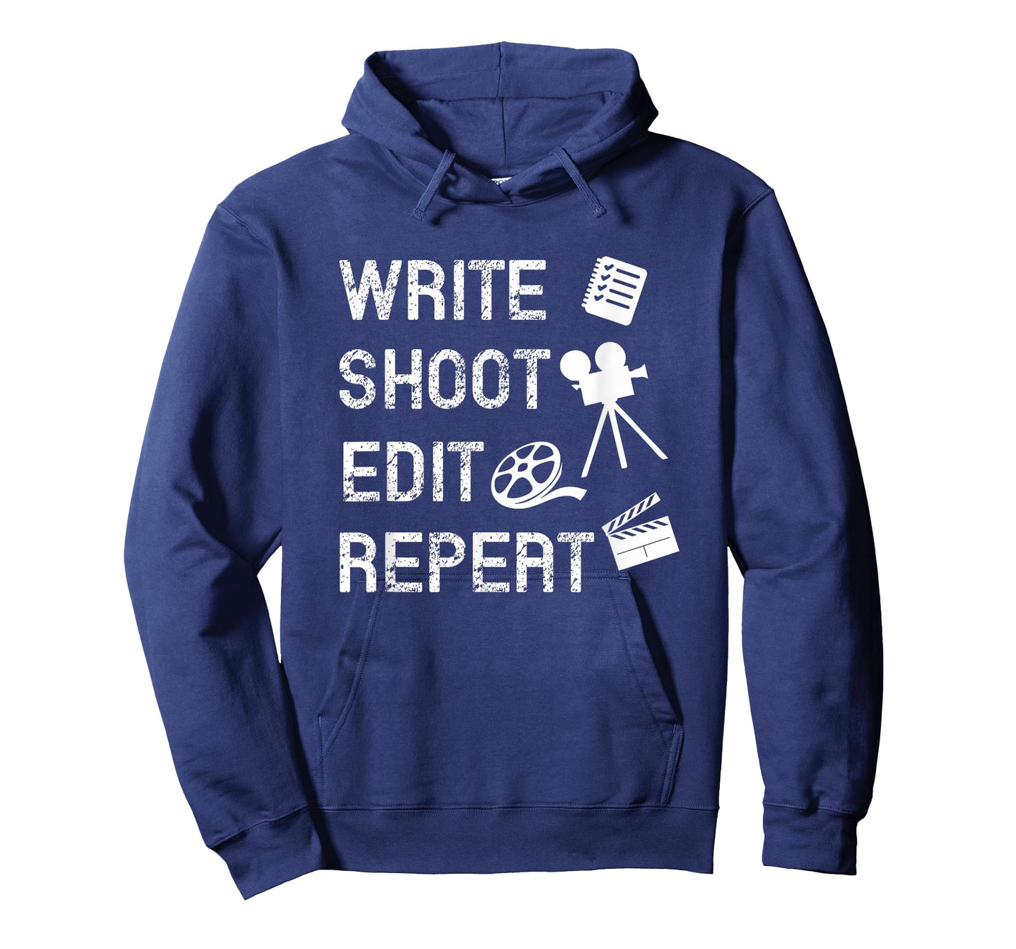 Write Shoot Edit Repeat Movie Filmmaker T-Shirt