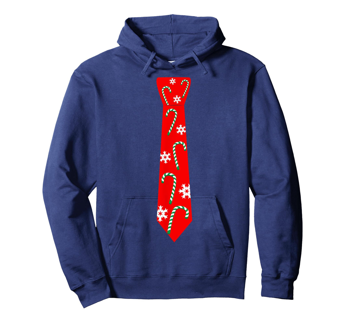 Cute Christmas Neck Tie Tshirt Xmas Design Candy Cane Gift T-Shirt