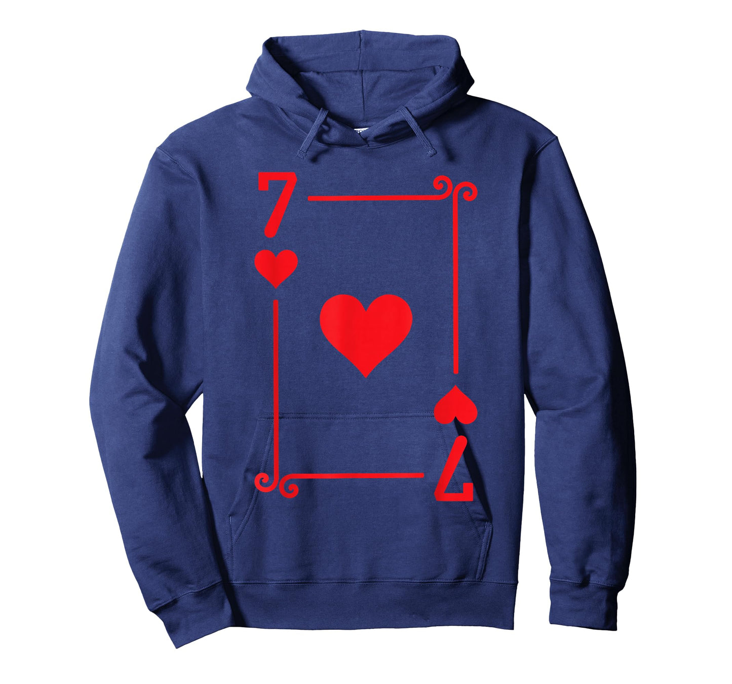 Playing Cards Costume - 7 Hearts Card - Seven Card T-Shirt