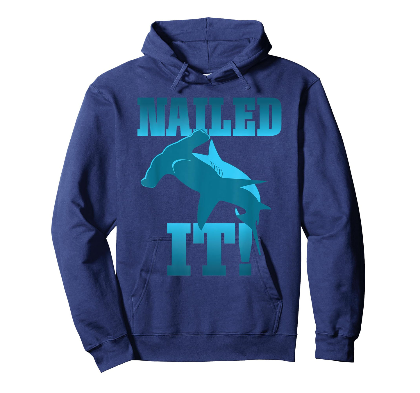 Funny Skateboarder Stuff - Faded Nailed It Hammerhead Shark T-Shirt