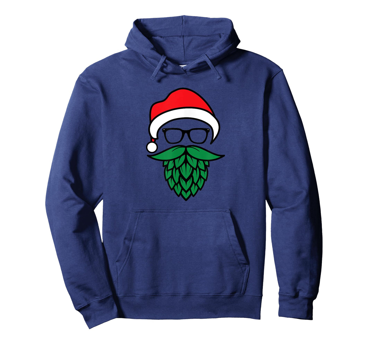 Hipster Santa Hops Beard Christmas for Beer Lovers T-Shirt