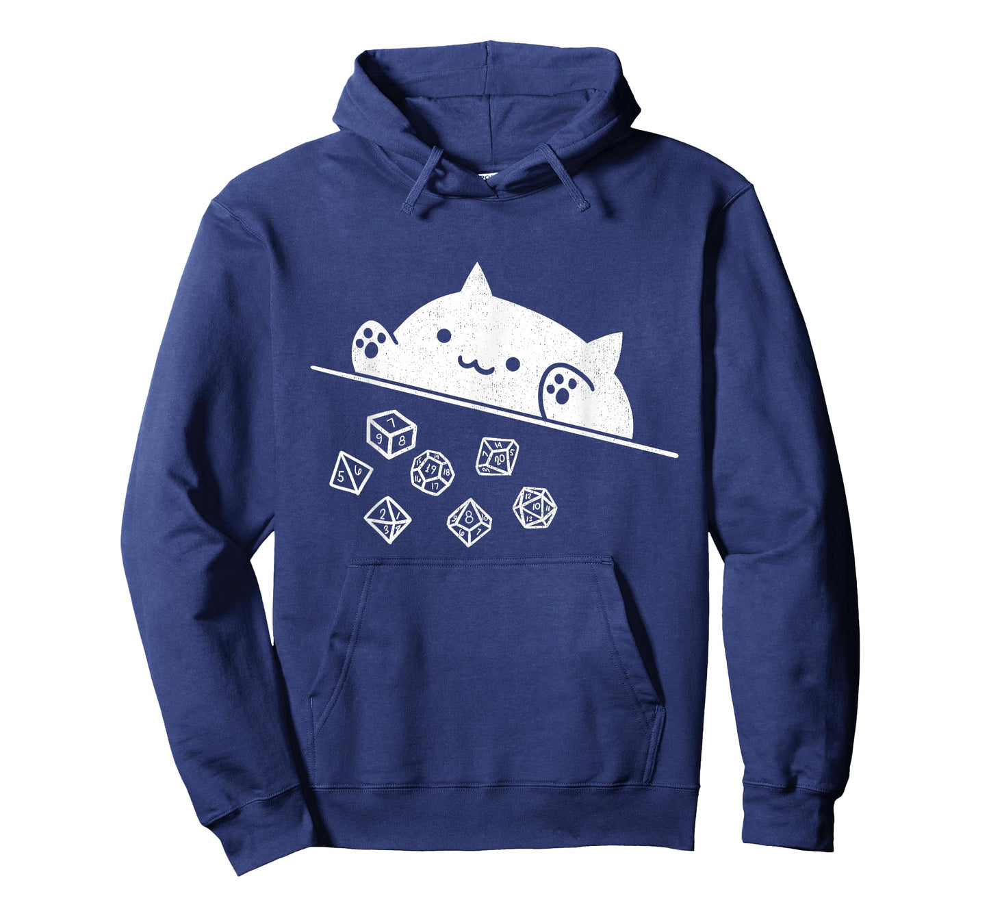 Cute Cat Gamer RPG Game Rainbow Dice Nerdy Men Women Kids T-Shirt