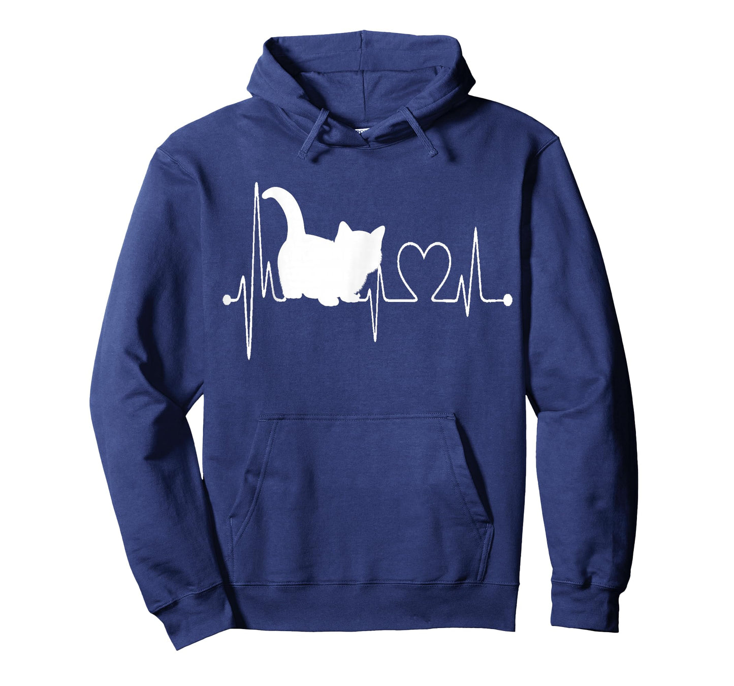 Munchkin Cat Heartbeat EKG Funny Cute I Love My Munchkin Cat T-Shirt