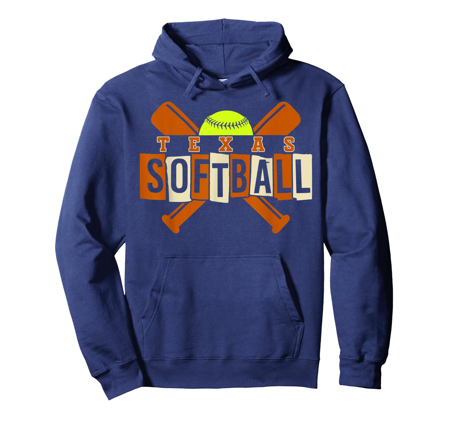 Texas Softball Vintage Mens Kids Team Retro Softball Fan T-Shirt