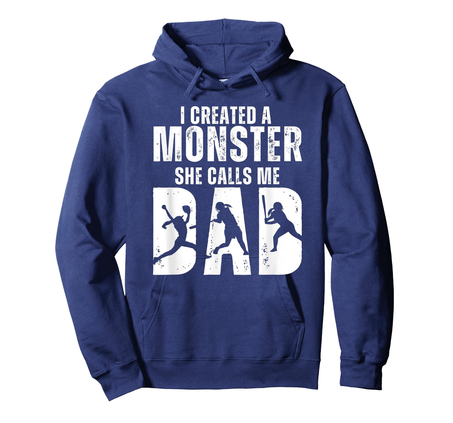 Funny Softball I Created A Monster She Calls Me Dad T-Shirt