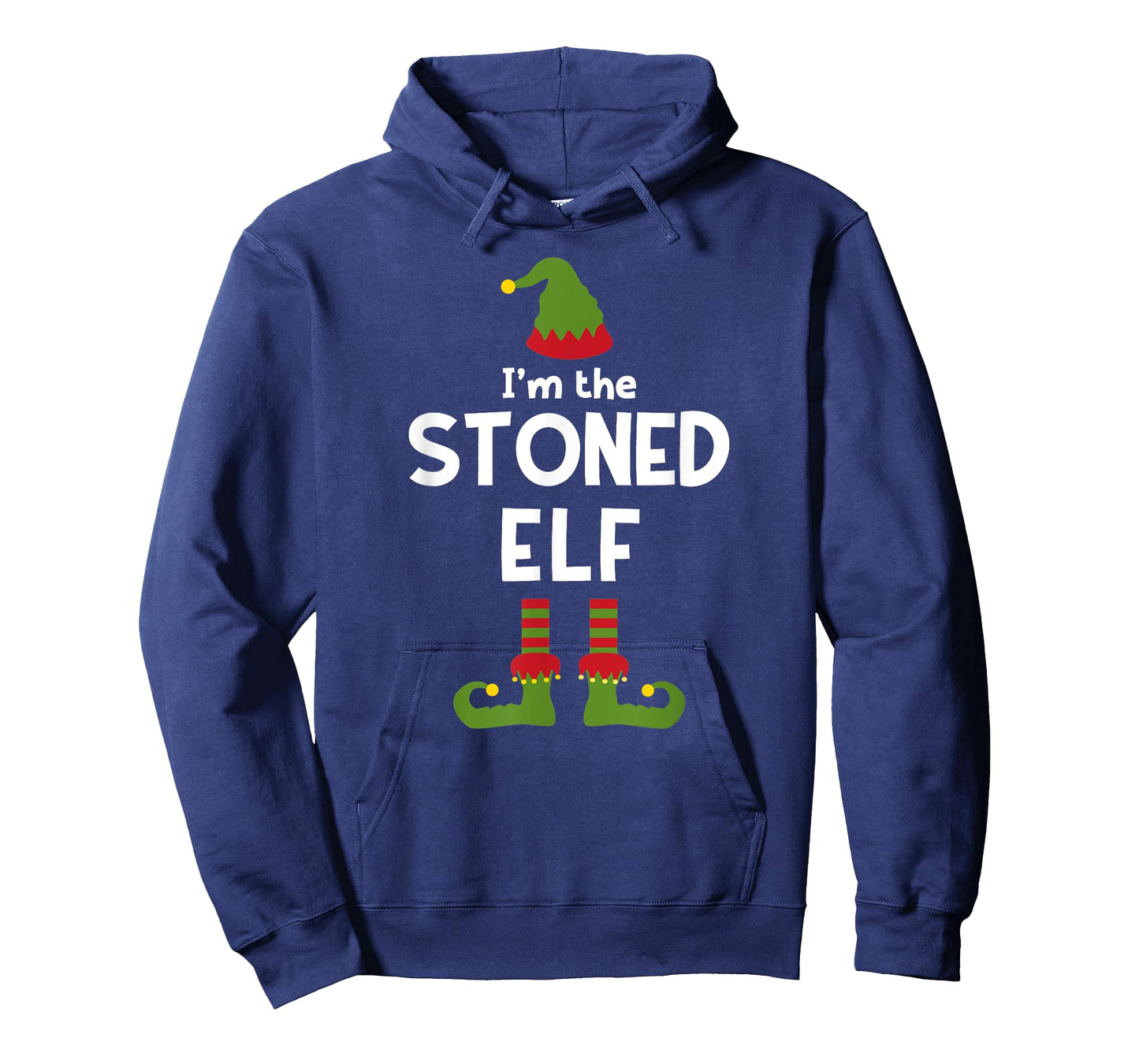 Stoned Elf Funny Marijuana Christmas Party Pajama Cannabis T-Shirt