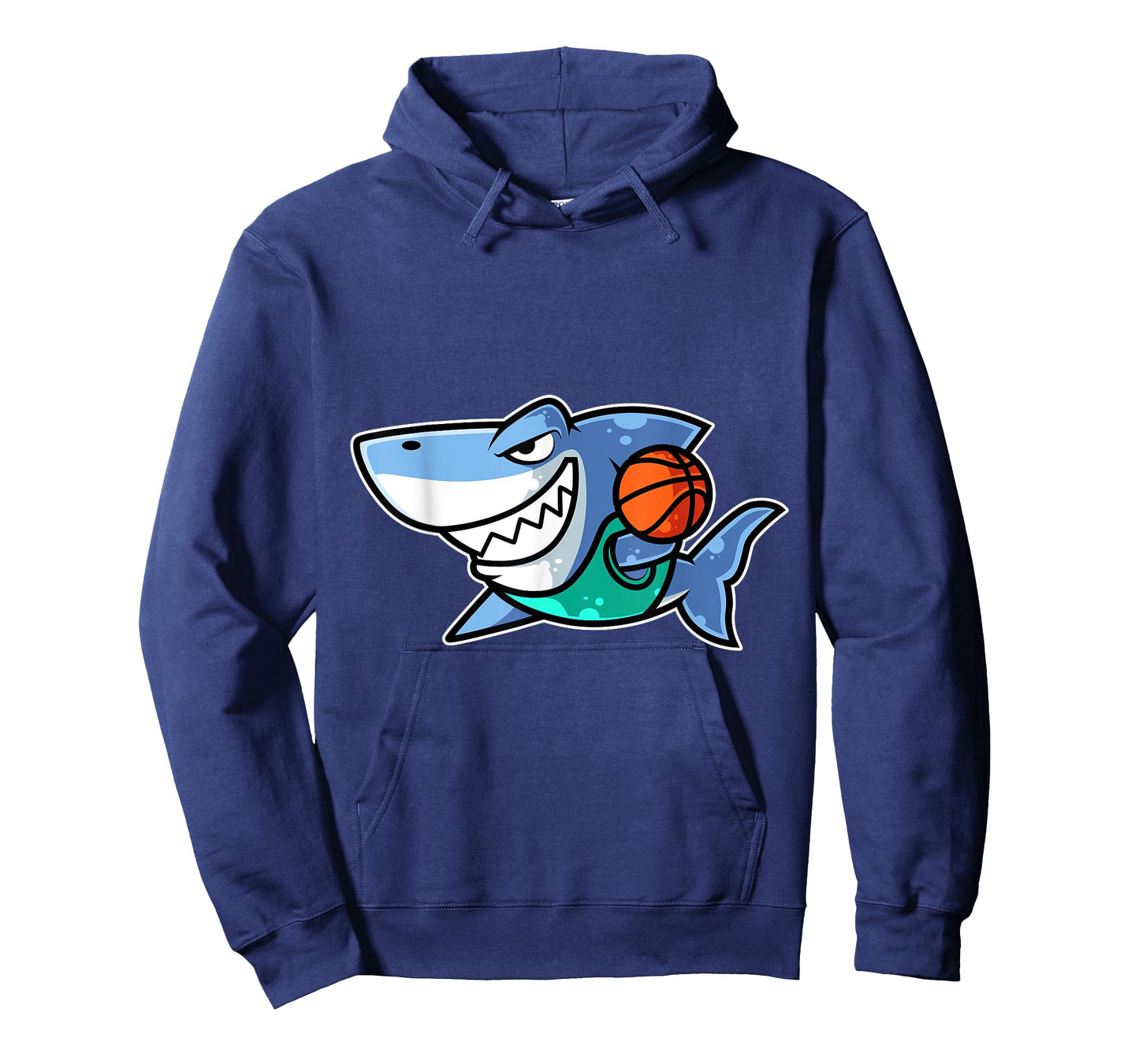 Shark Basketball Game Day Funny Team Sports B-ball T-Shirt