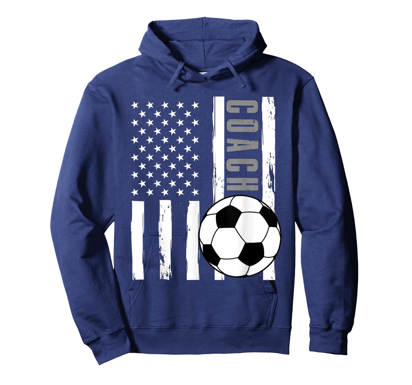 USA Flag Soccer Coach Funny Soccer Trainer American Outfit T-Shirt