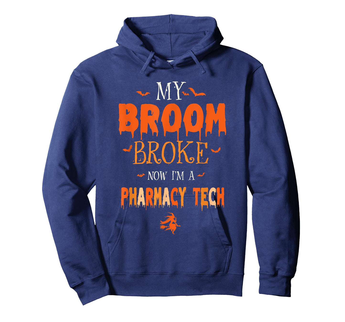 My Broom Broke Now I'm A Pharmacy Tech Witch Halloween Vibes T-Shirt