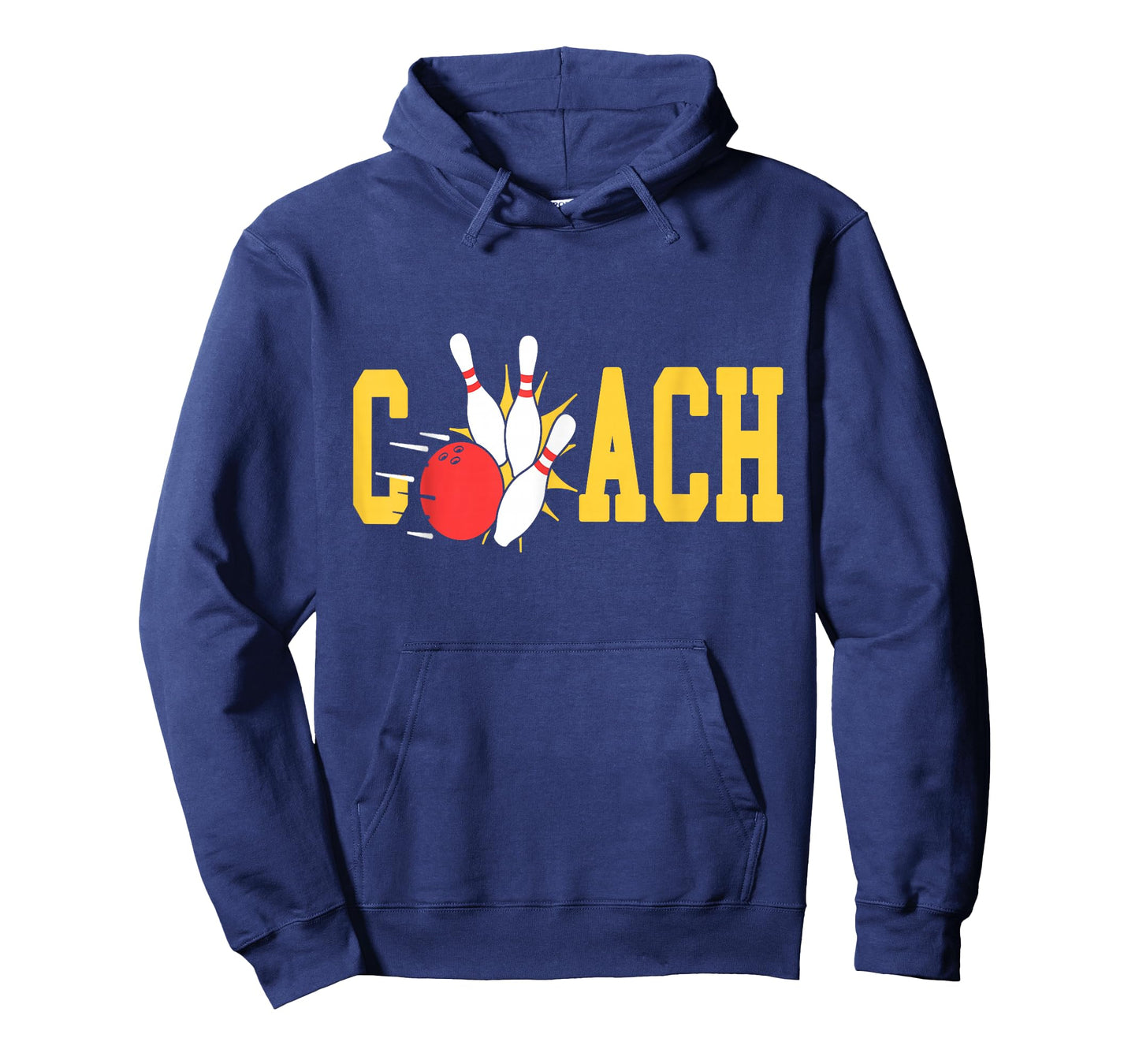 Bowling Coach Retro Strike Pins Ball Sports Team Fun T-Shirt