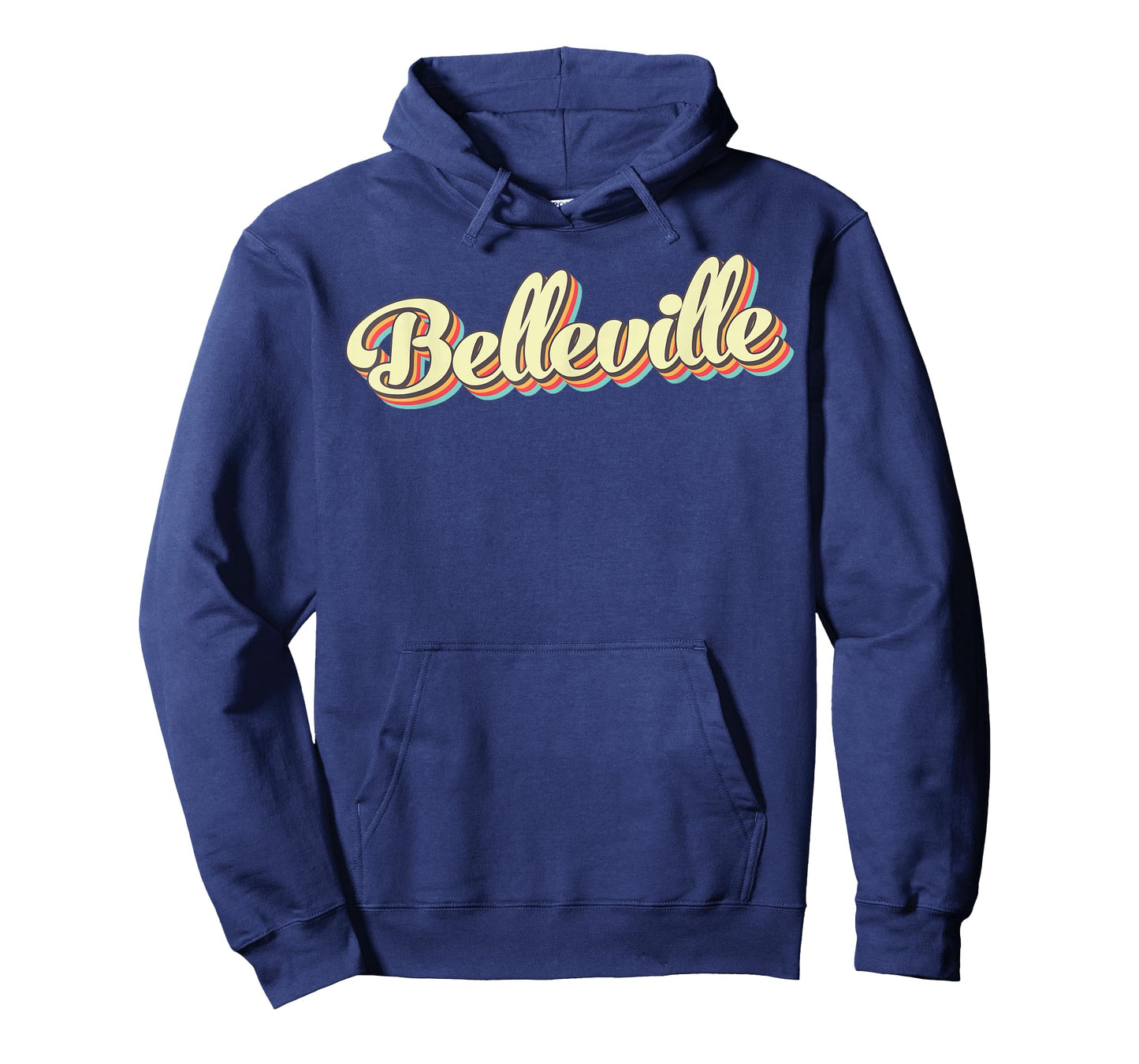Belleville TShirt Retro Art Baseball Font Vintage T-Shirt
